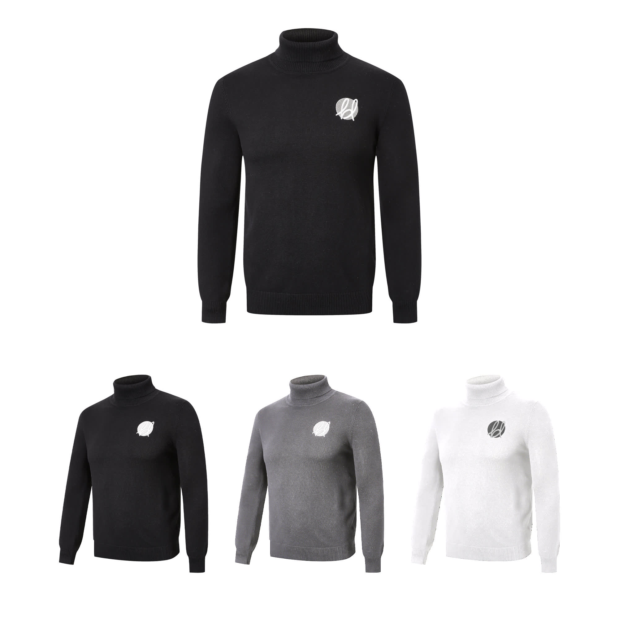 Unisex 100% Cotton Turtleneck Sweater - PCC423 Image 