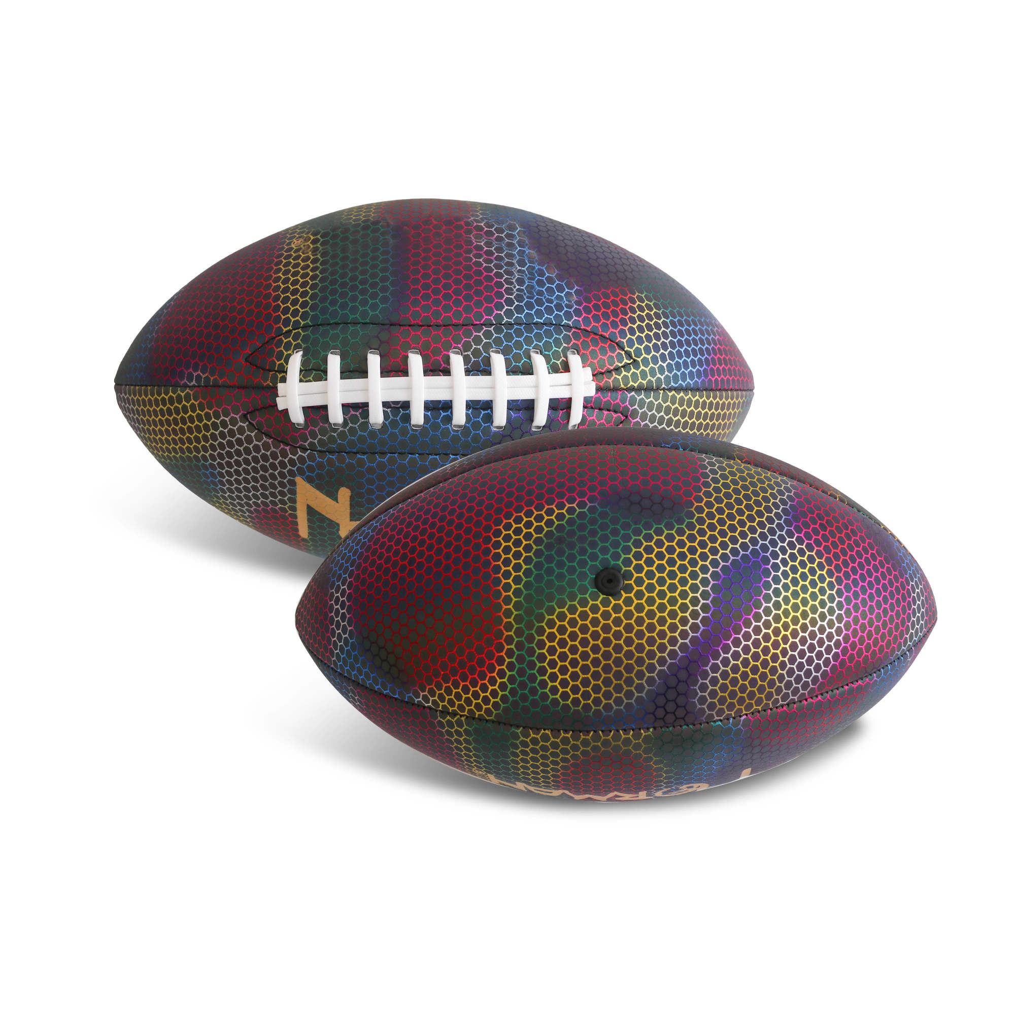 Alternative view of Holographic Glowing American Football