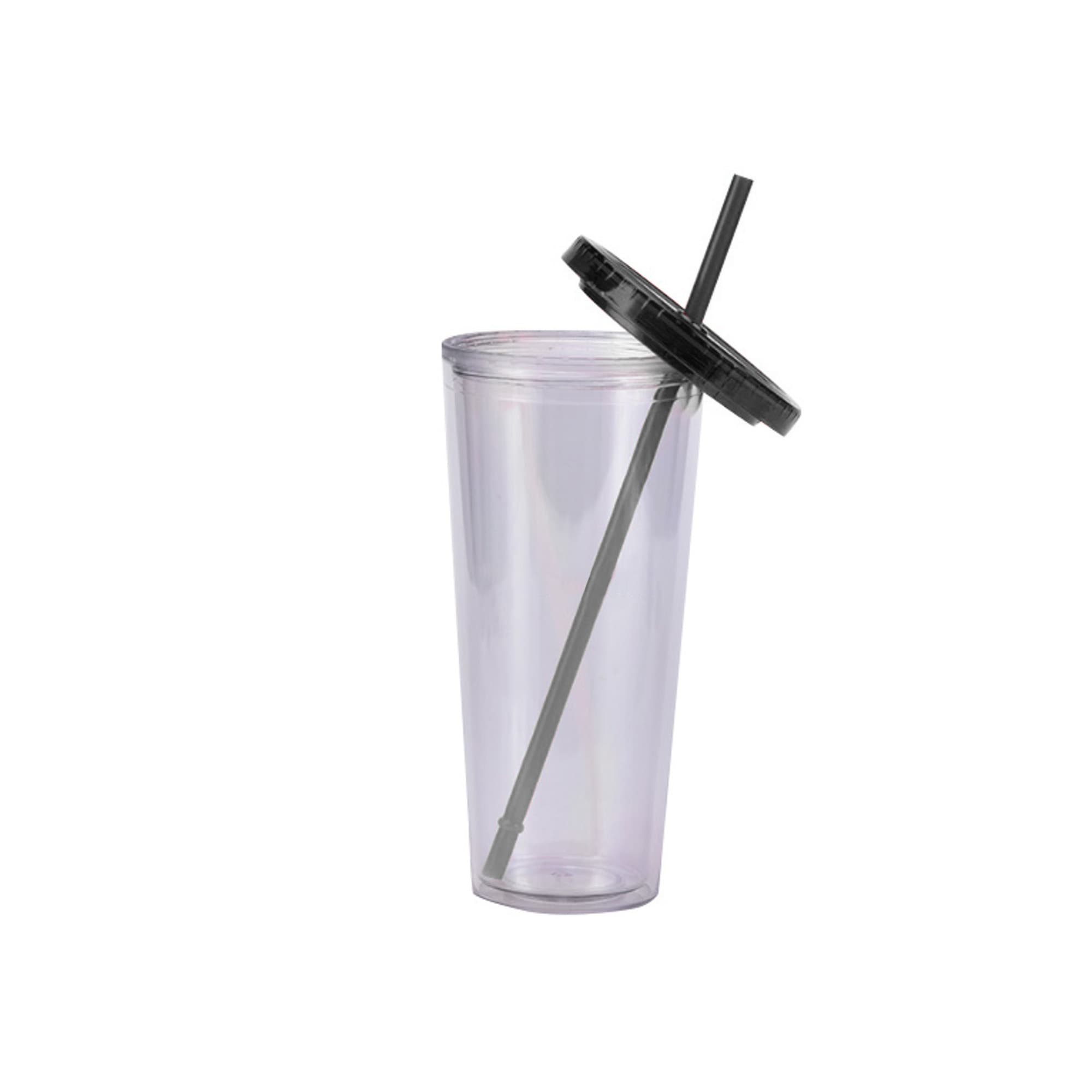 Alternative view of 24oz Plastic Cups with Lids & Straws