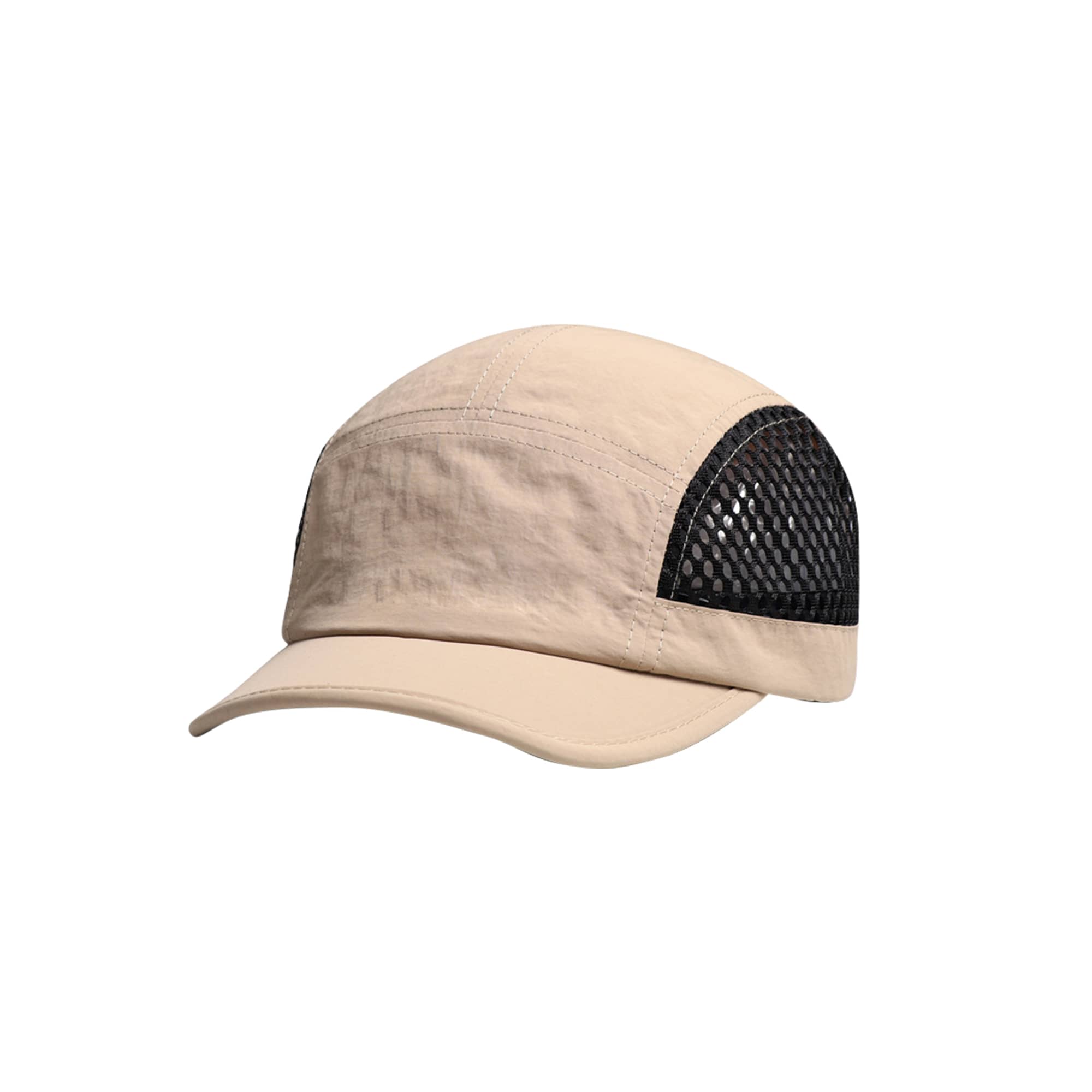 Alternative view of 5 Panel Short Brimmed Mesh Running Cap