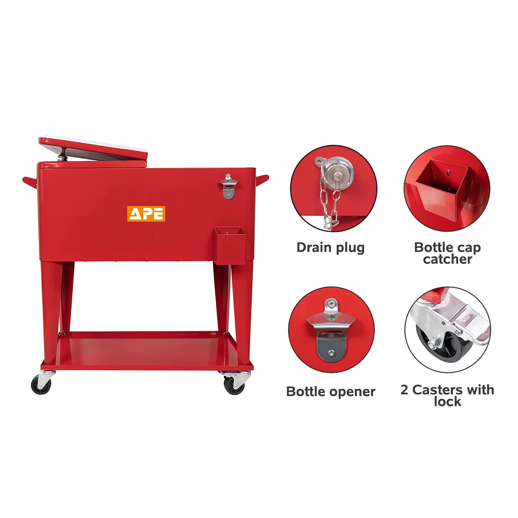 75L Cooler Box Trolley - PCH864 Image 
