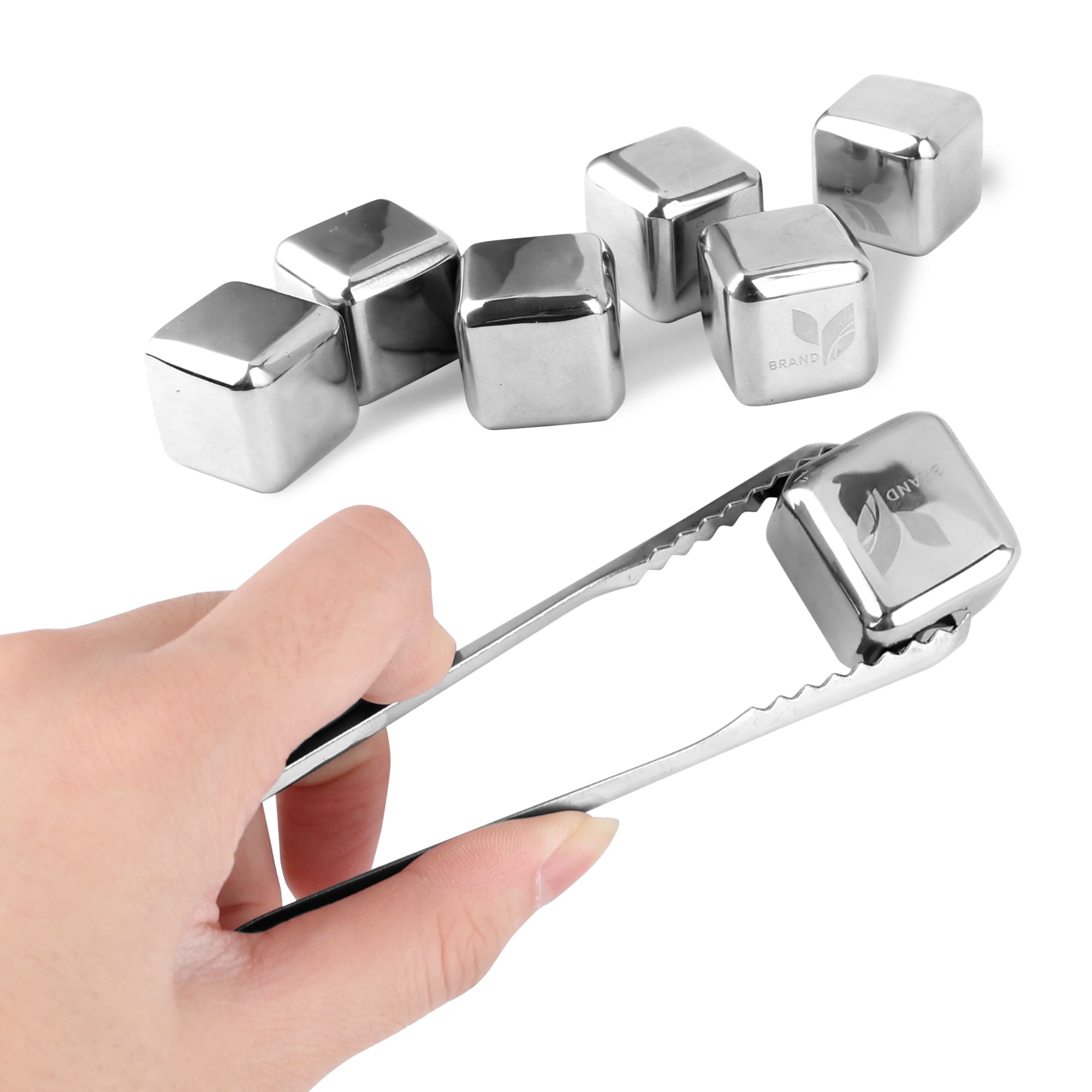Stainless Steel Ice Cube Set (6pcs) - PCH292 Image 