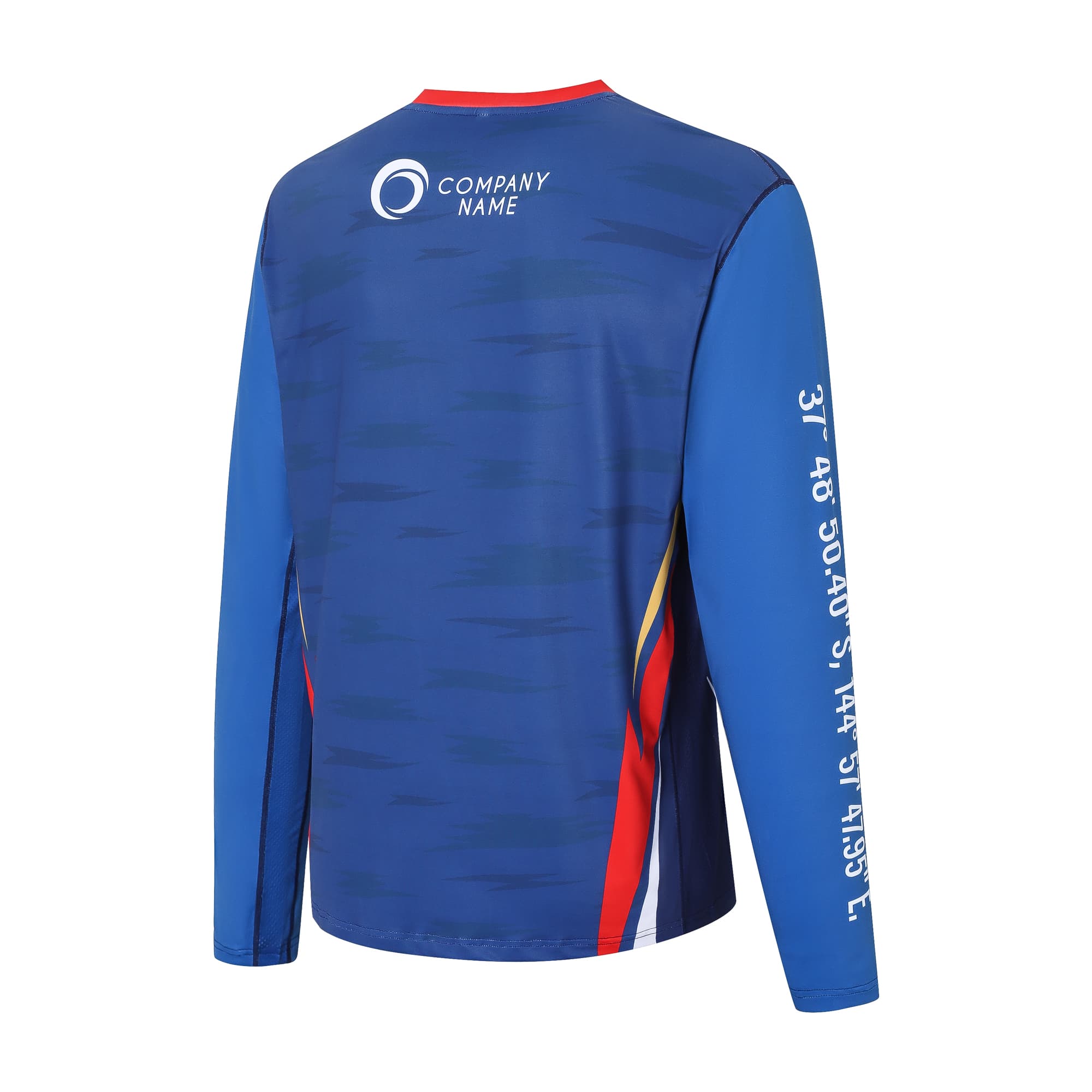 Men's Polyester Spandex Sublimated Sun Protection Long-sleeved T-shirt - PCC162 Image