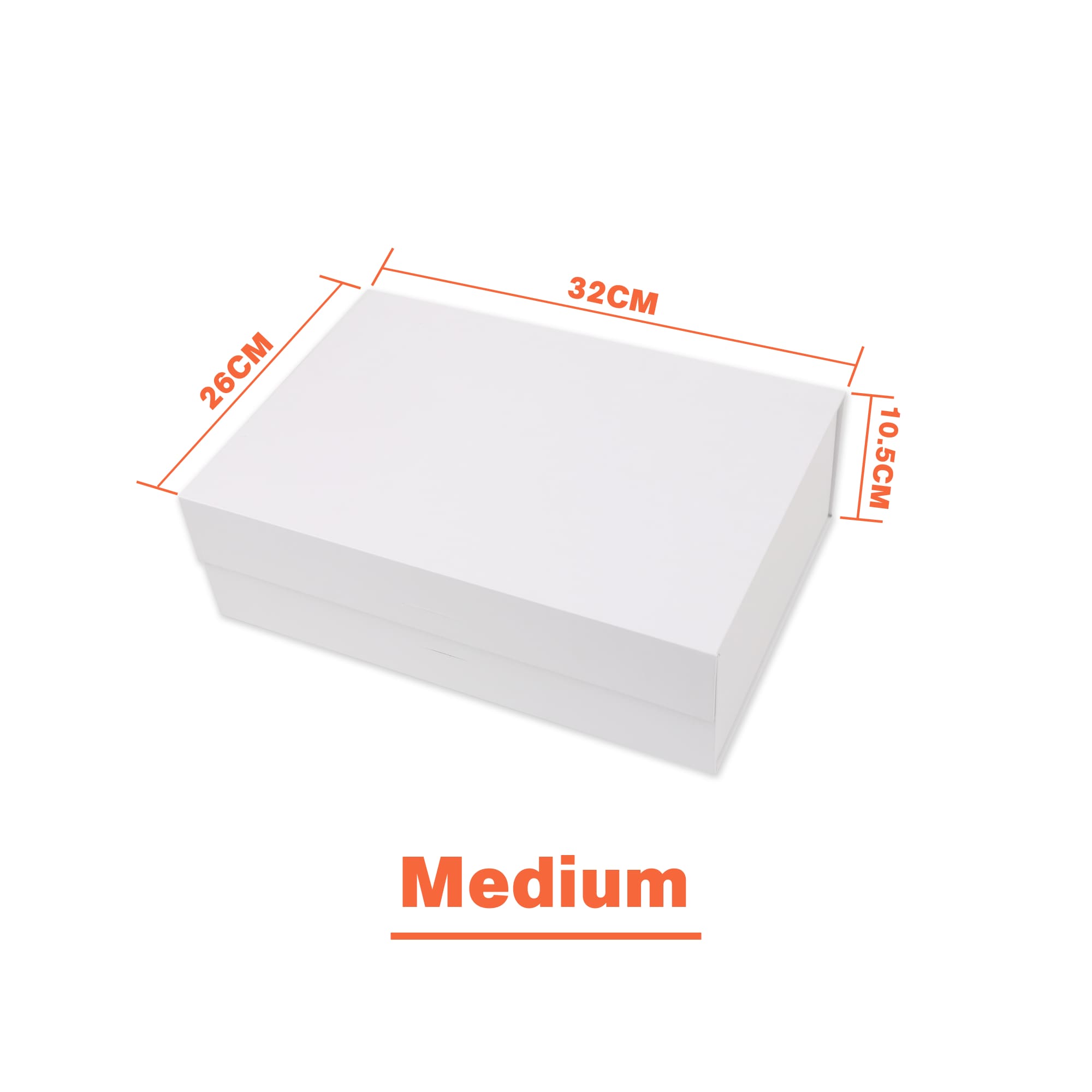 Medium Foldable Magnetic Box with Ribbon - PCPB530 Image 