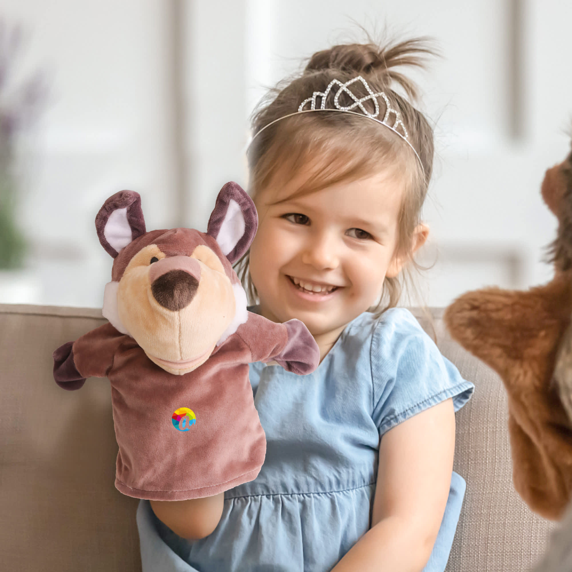 Wolf Hand Puppet - PCPT130 Image 