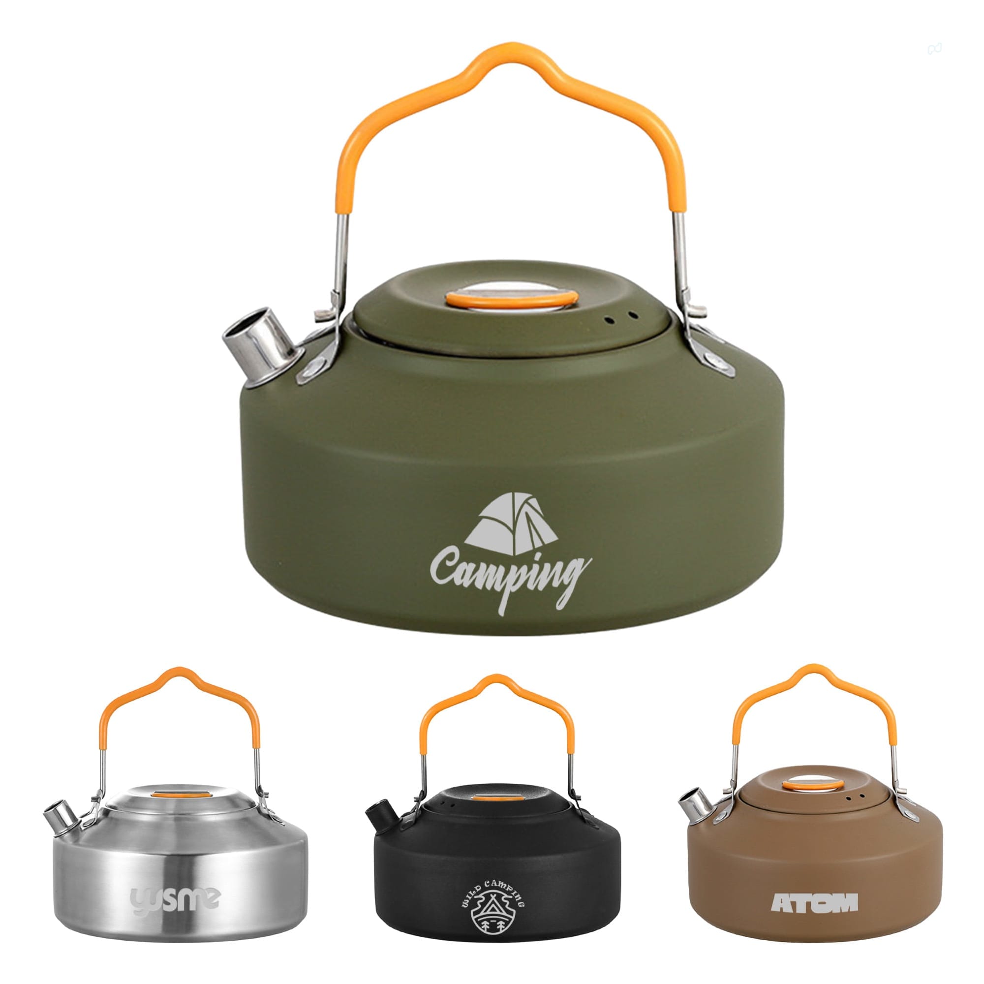 1 Litre Camping Kettle Coffee Tea Pot with Lid