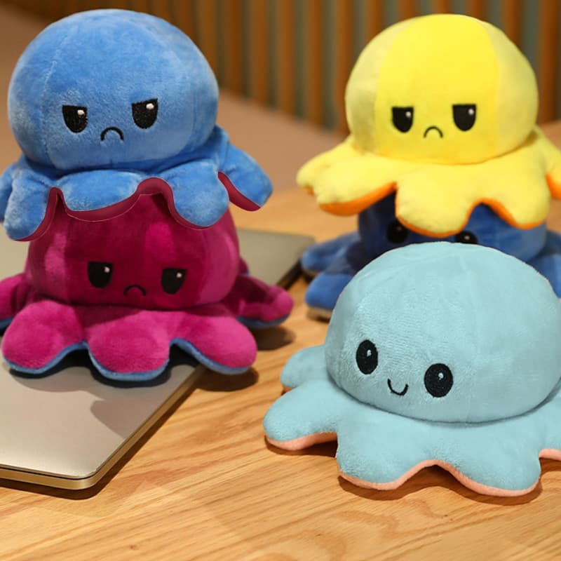 Large Reversible Octopus Plush Toy