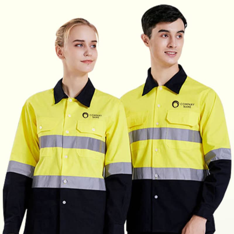 Unisex Cotton Hi-Vis Reflective L/S Shirt - PCCH044 Image