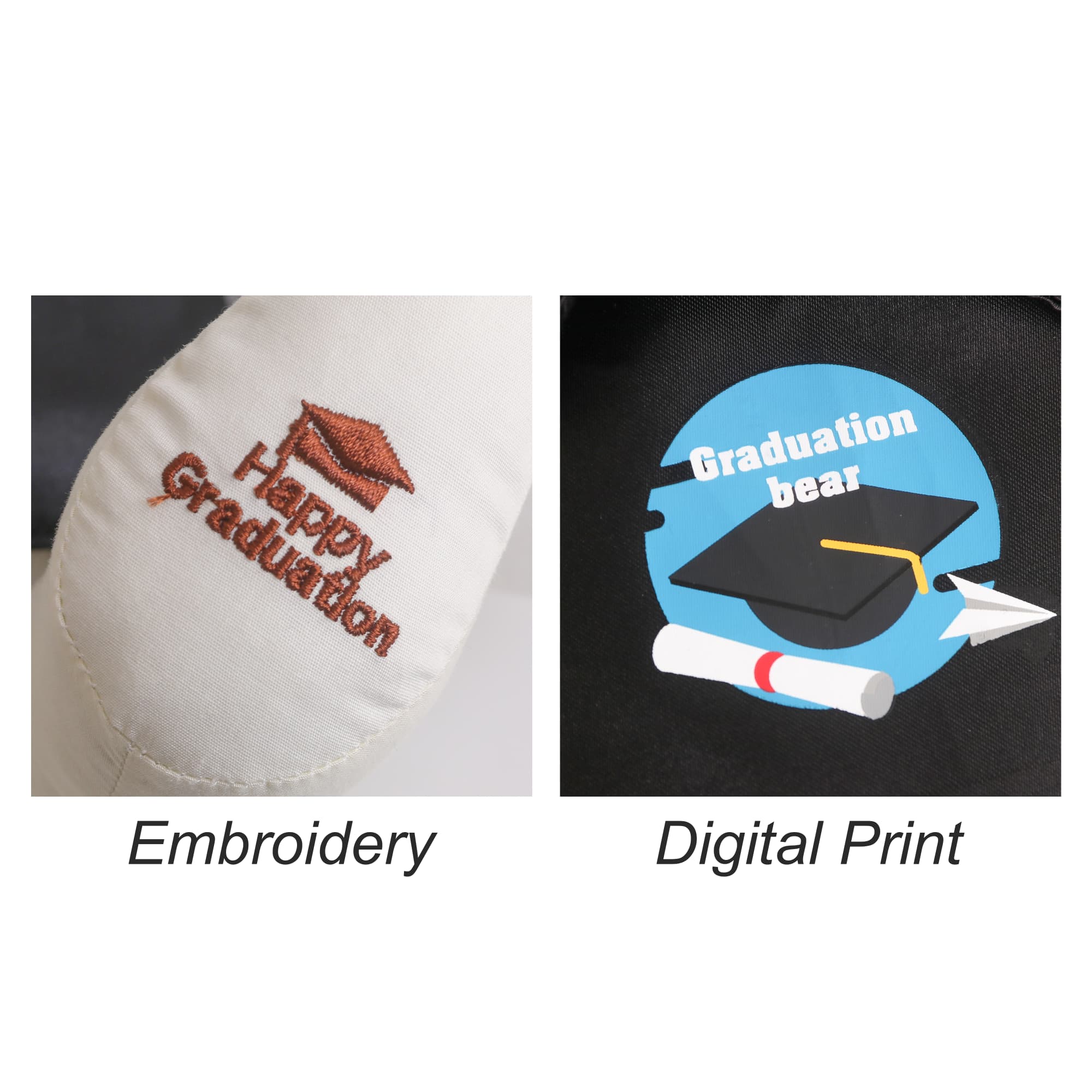 Graduation Signature Calico Bear with Pen - PCPT160 Image 