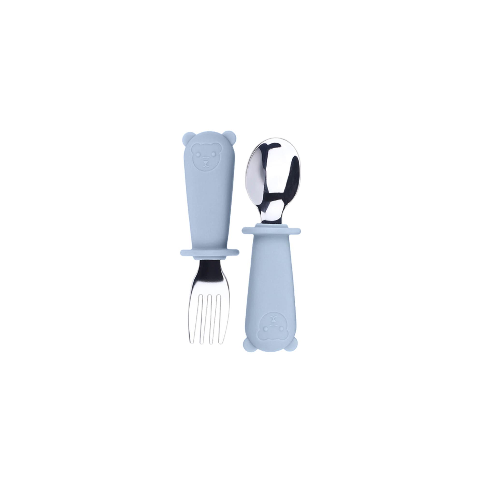 Alternative view of Silicone Stainless Steel Kids Cutlery