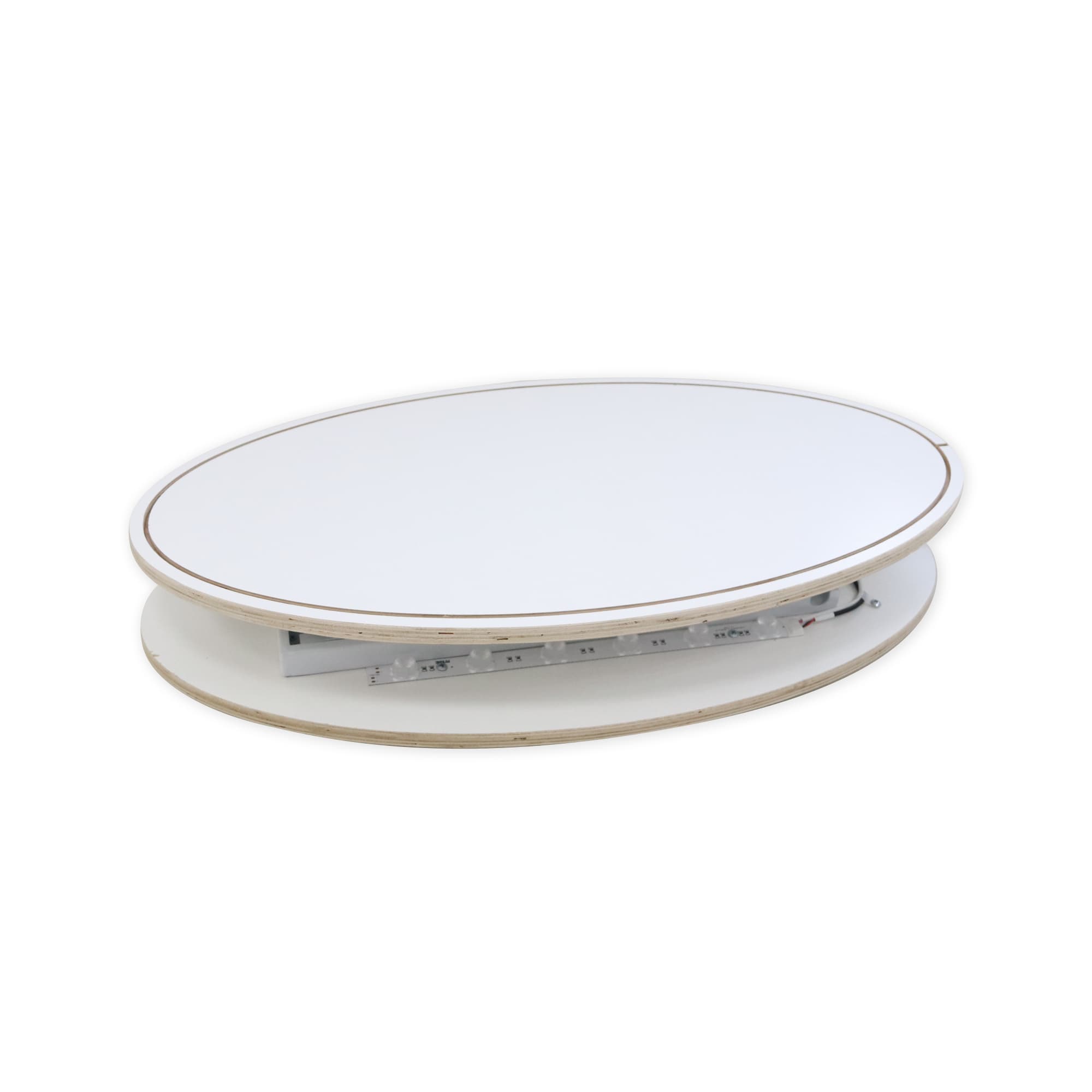 Backlit LED Spring Up Display - Oval - POS325 Image