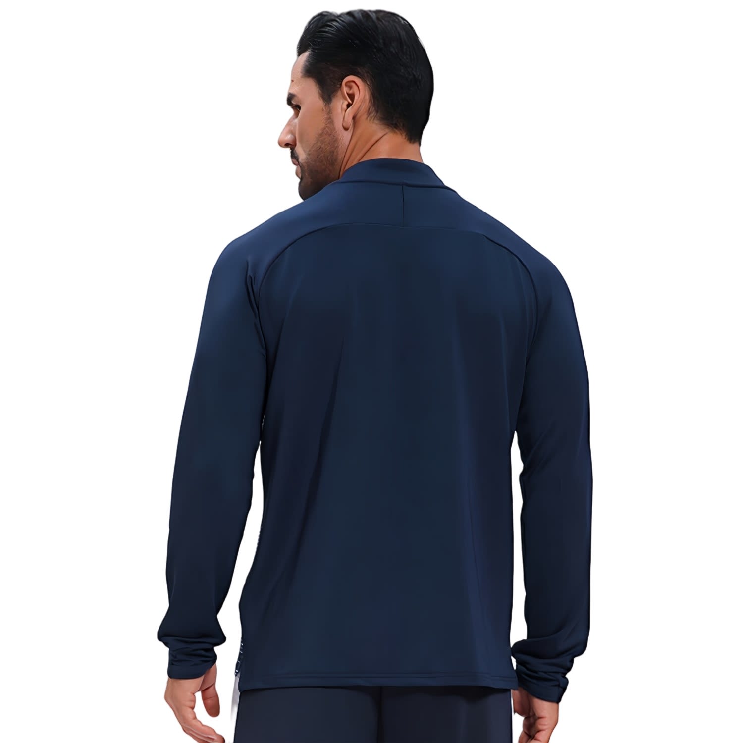Alternative view of Polyester Spandex Sublimated Stand-Up Collar  1/4 Zip Raglan Jacket