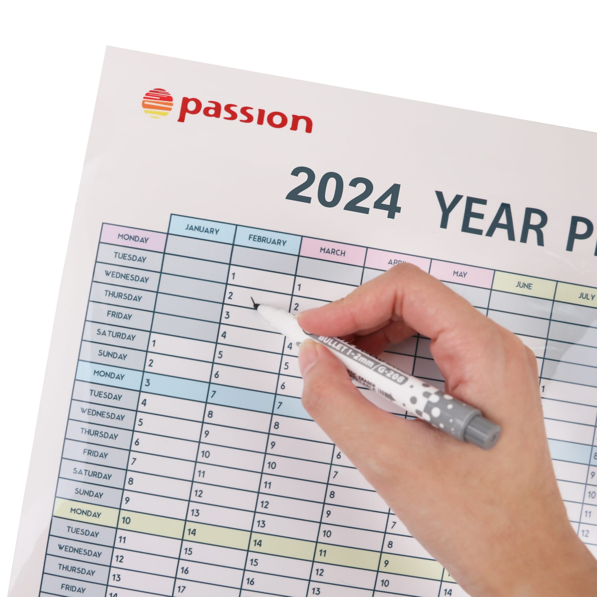 Erasable Magnetic Calendar Planner - PCH280 Image 