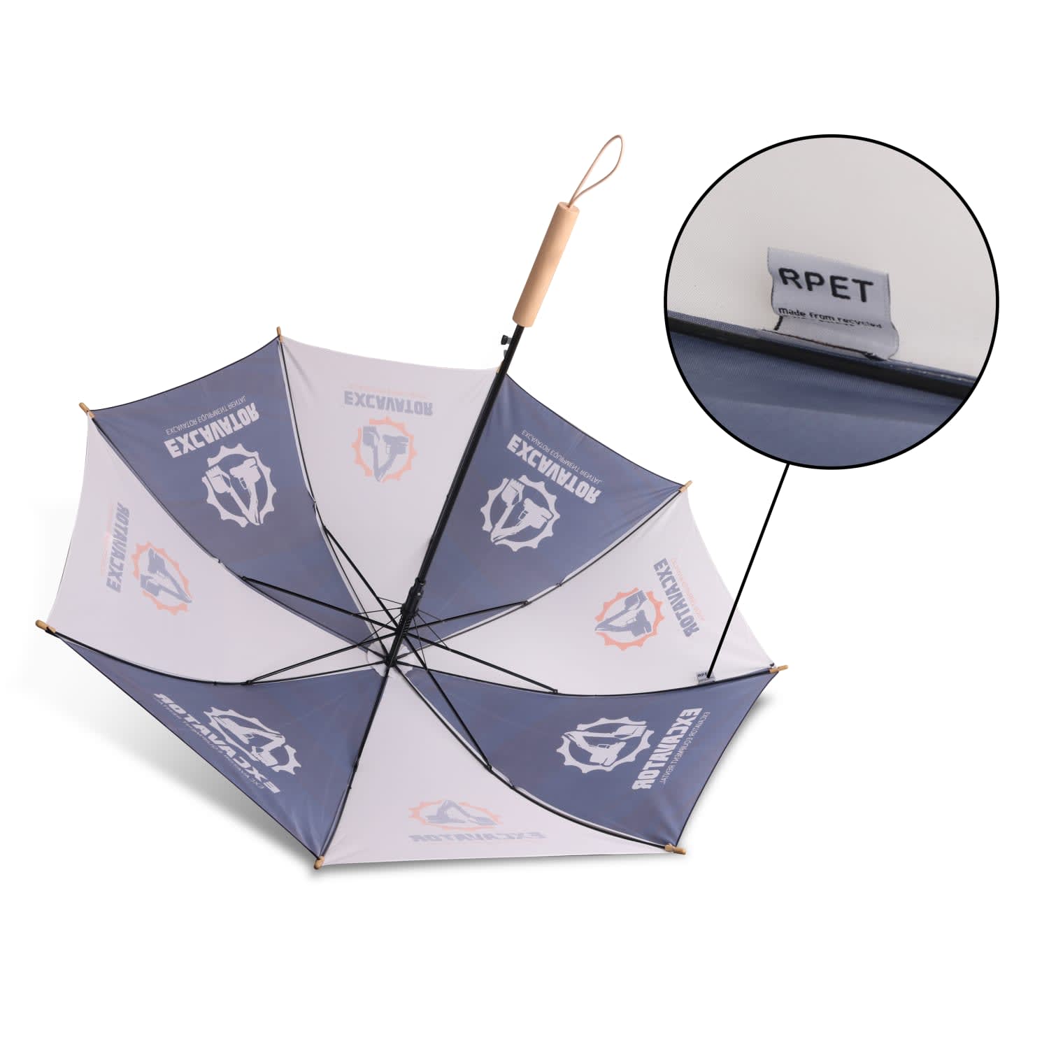 RPET Umbrella with Straight Handle - PCH906 Image 