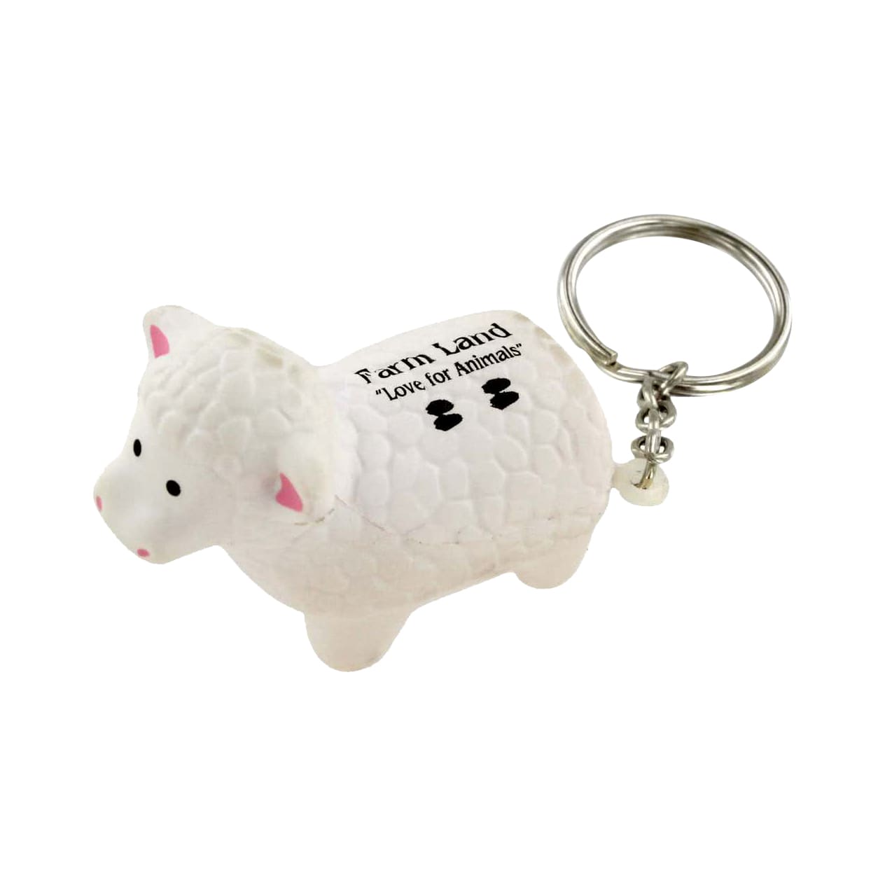 Keyring with Sheep Stress Reliever