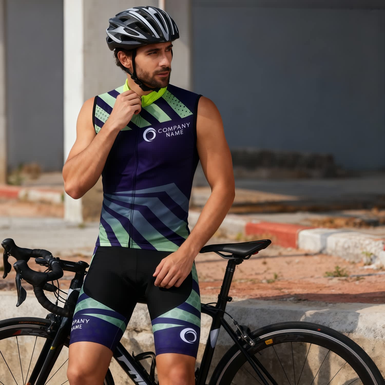 Alternative view of Men's Sublimated Cycling Shorts
