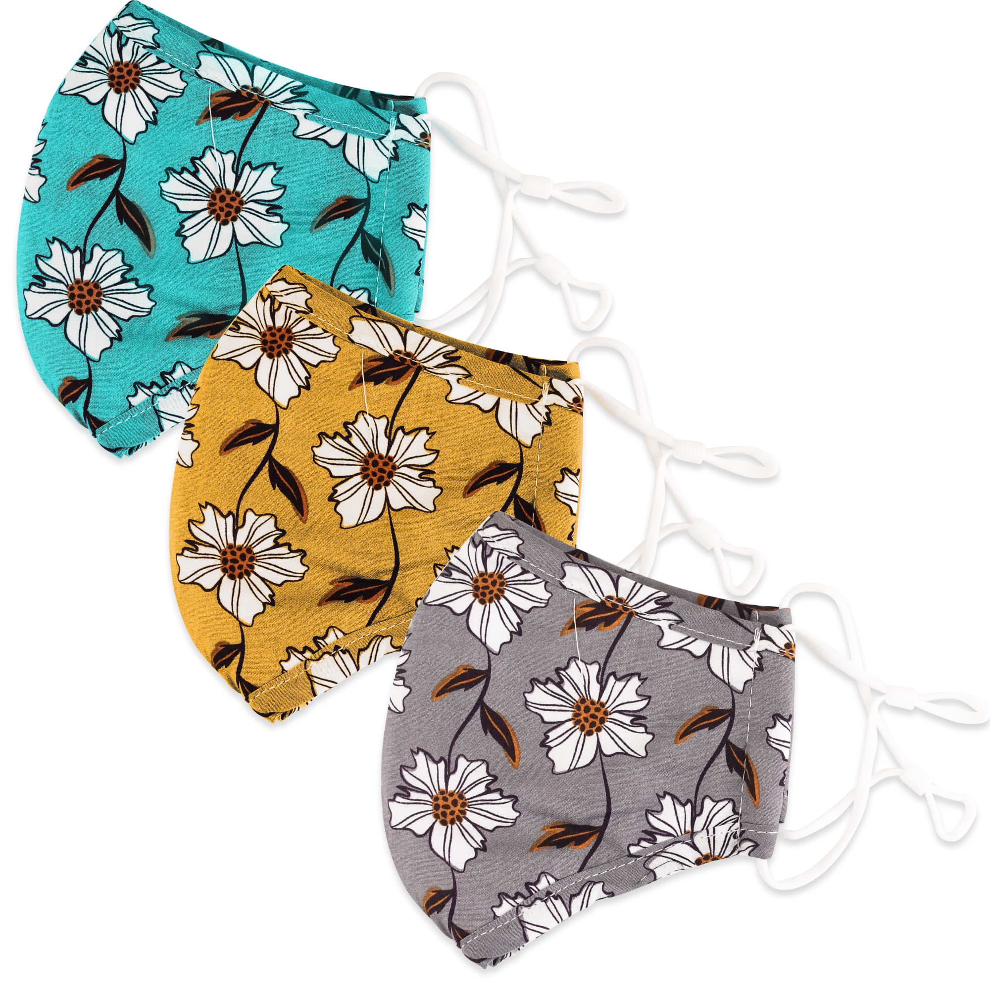 3- Ply Cotton Reusable Face Mask- 6 designs available