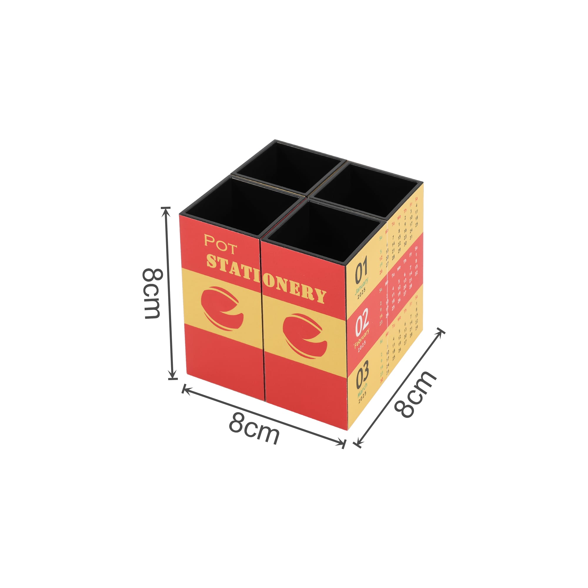Alternative view of Four-panel Foldable Pen Holder