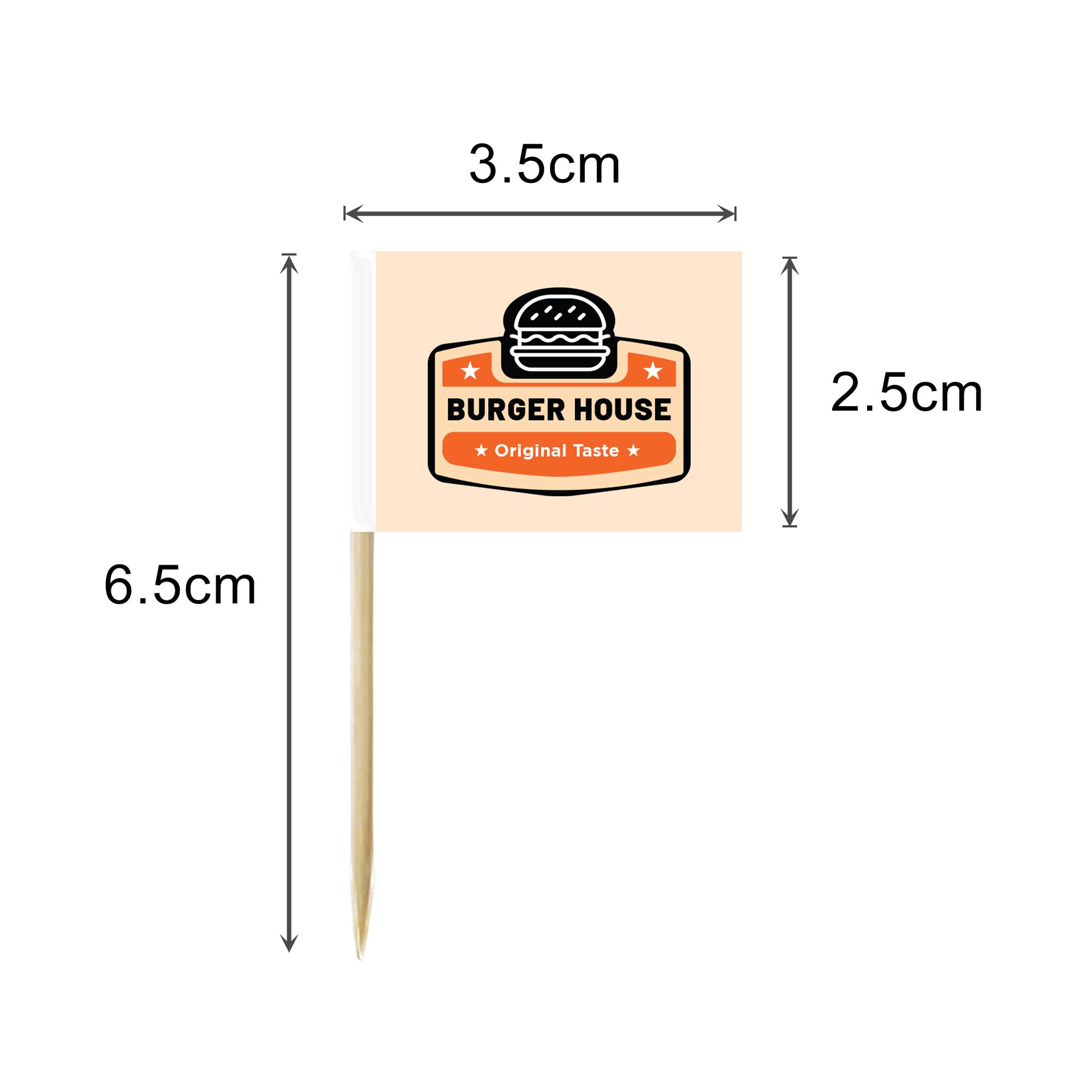 Alternative view of Pack of 100 Labeling Coated Paper Flags