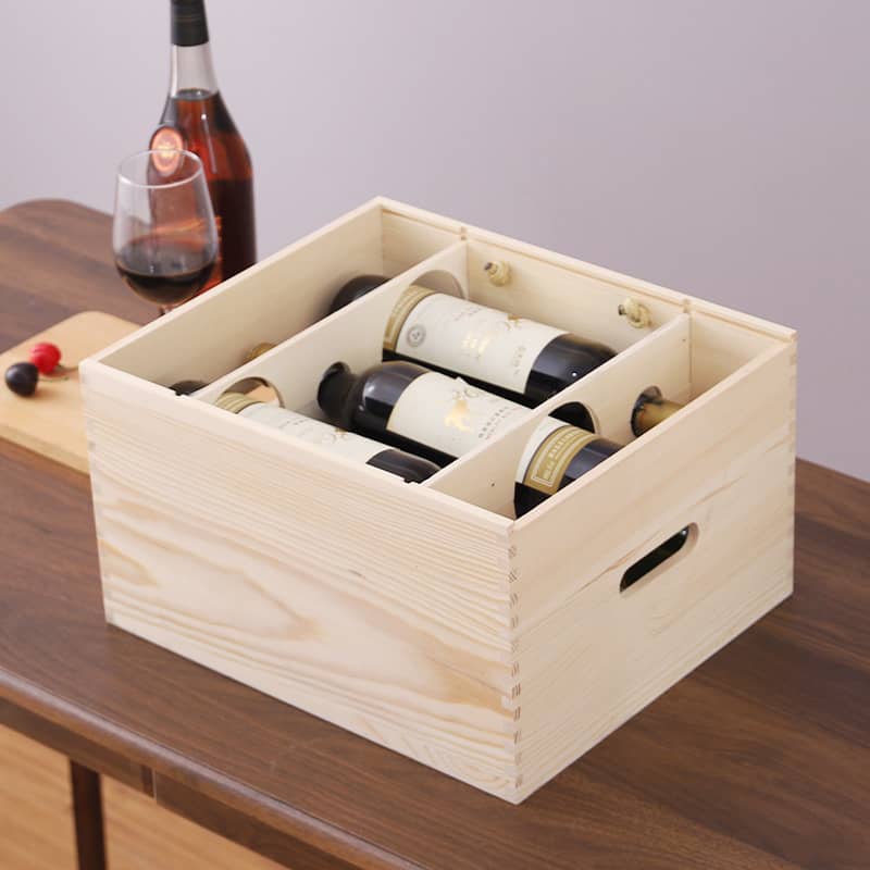 Six-pack Wooden Wine Box - PCPB585 Image 