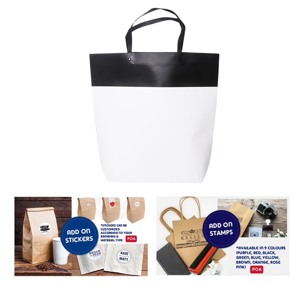 Large Black&White Boutique Paper Bag(380 x 380 x 100mm) - PCPB142 Image