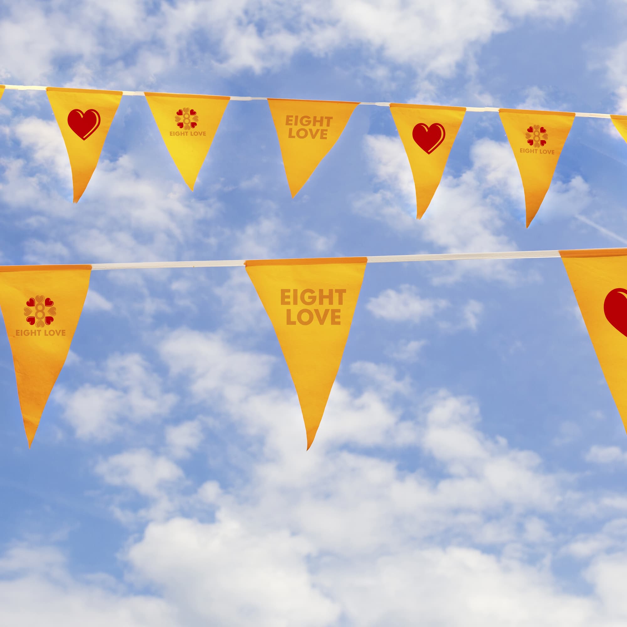 Custom PVC Pennant String Flags - POS152 Image 