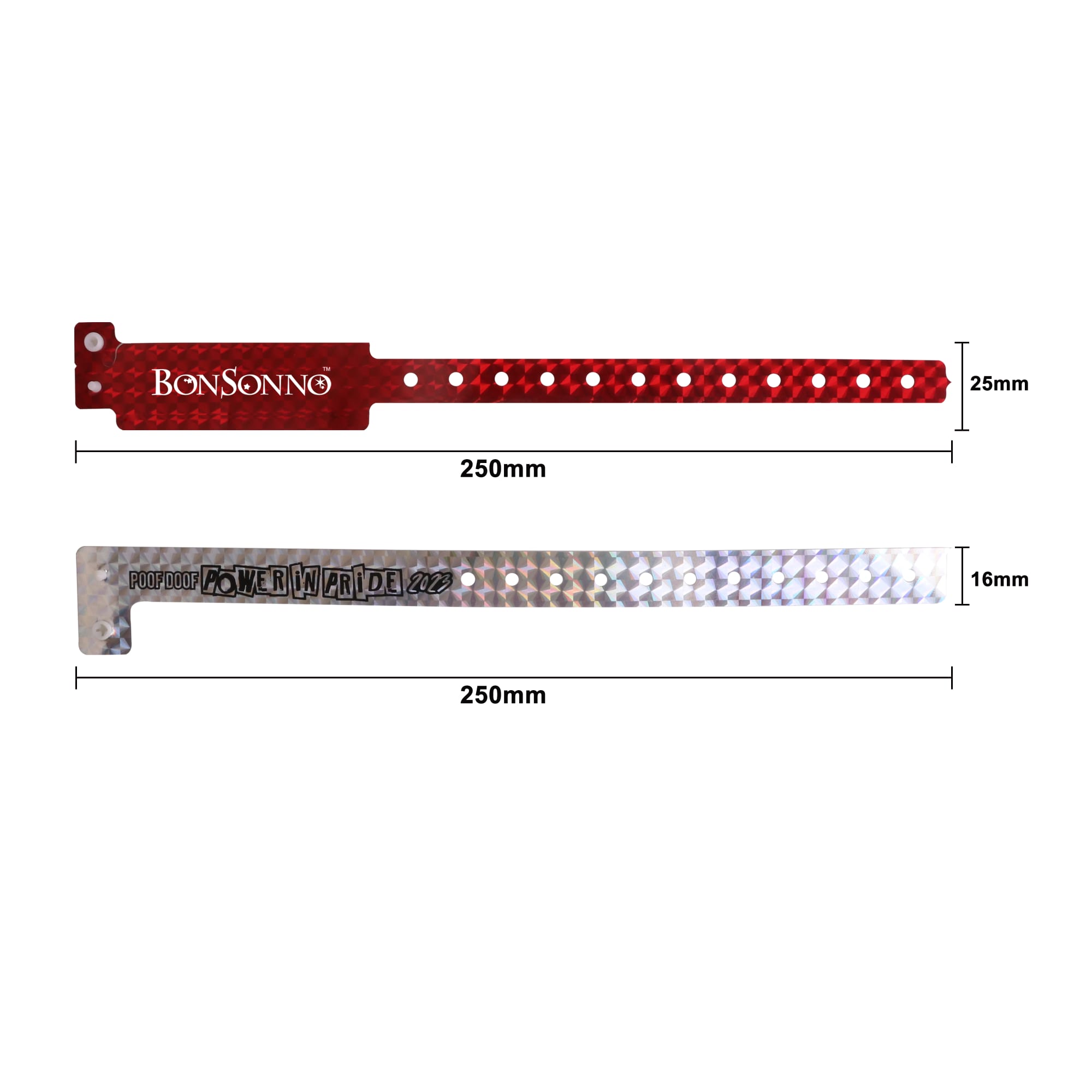 Disposable Holographic PVC Wristband - PCW062 Image 
