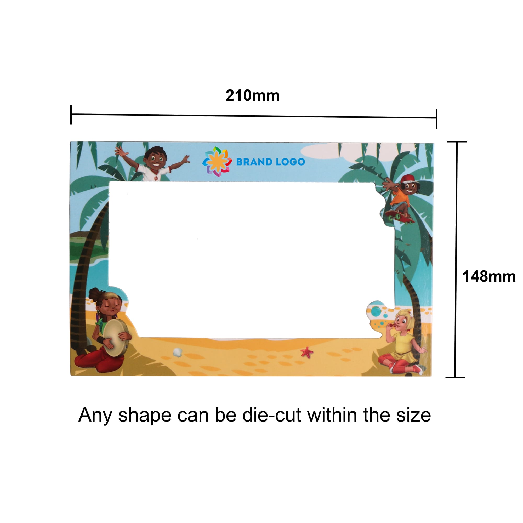 Custom Shaped Fridge Magnet 210x148mm - PCH411 Image 