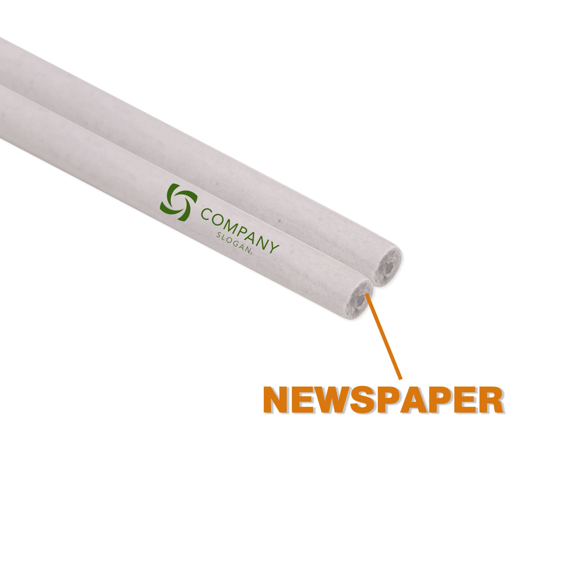 Unsharpened Recycled Newspaper Pencil