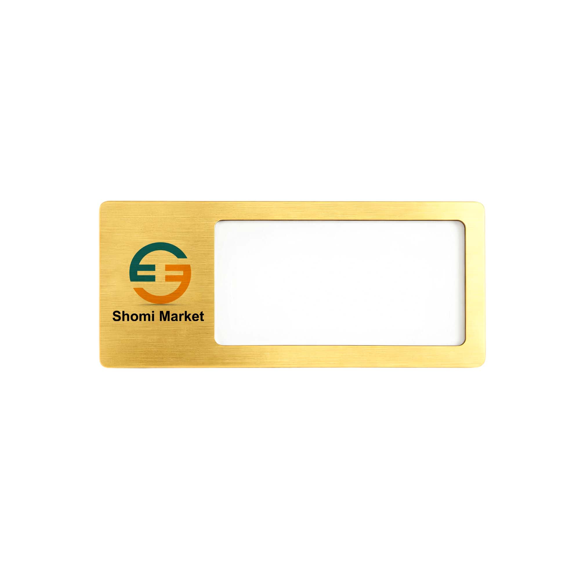 Alternative view of Reusable Metal Name Badge