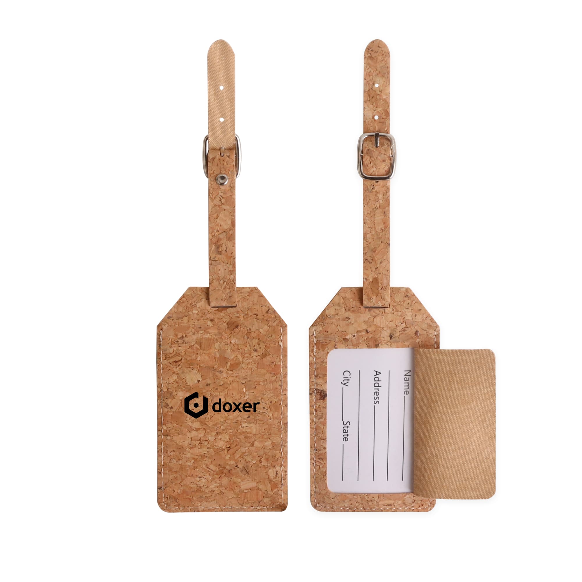Cork Luggage Tag