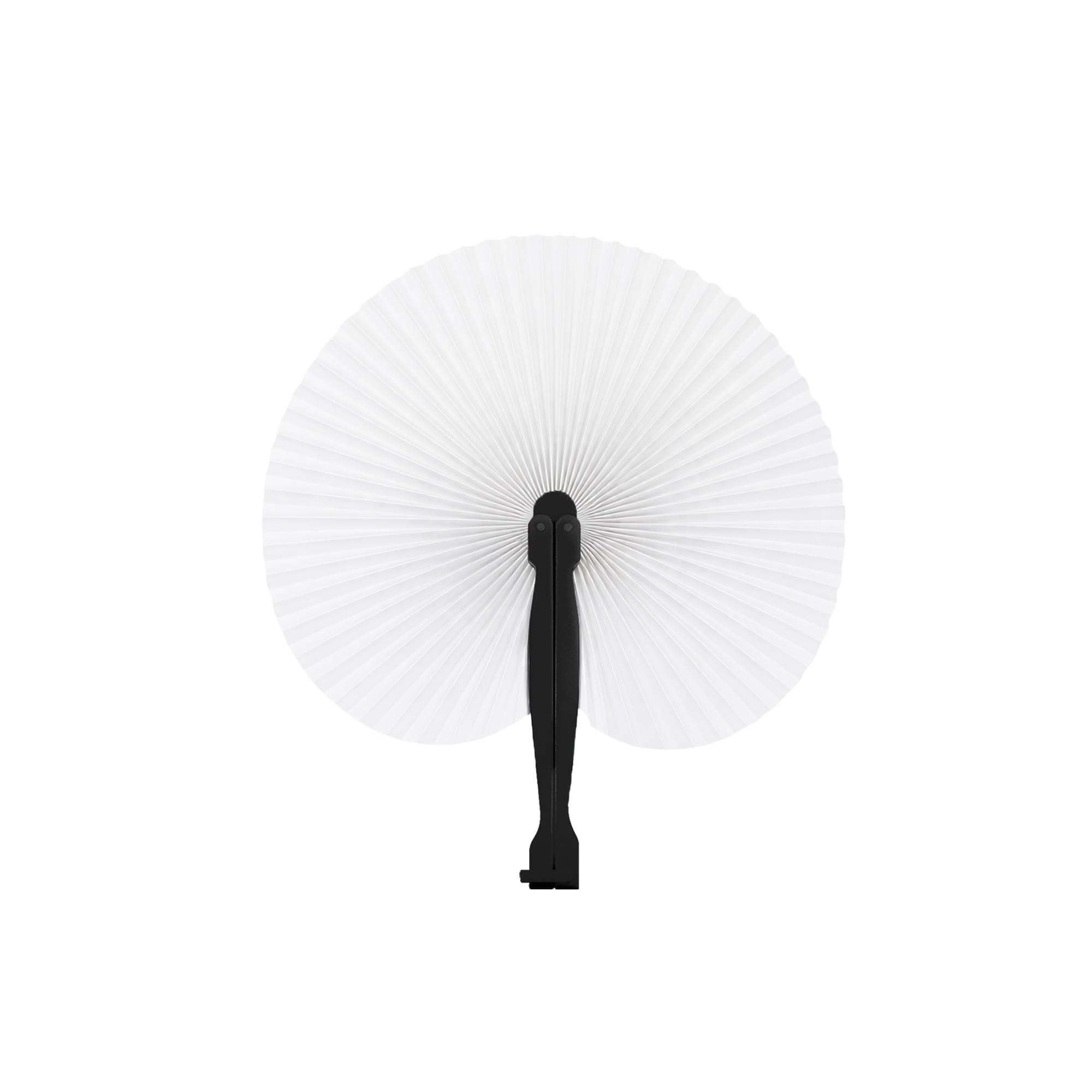 Alternative view of Peach Shape Plastic Handle Paper Fan