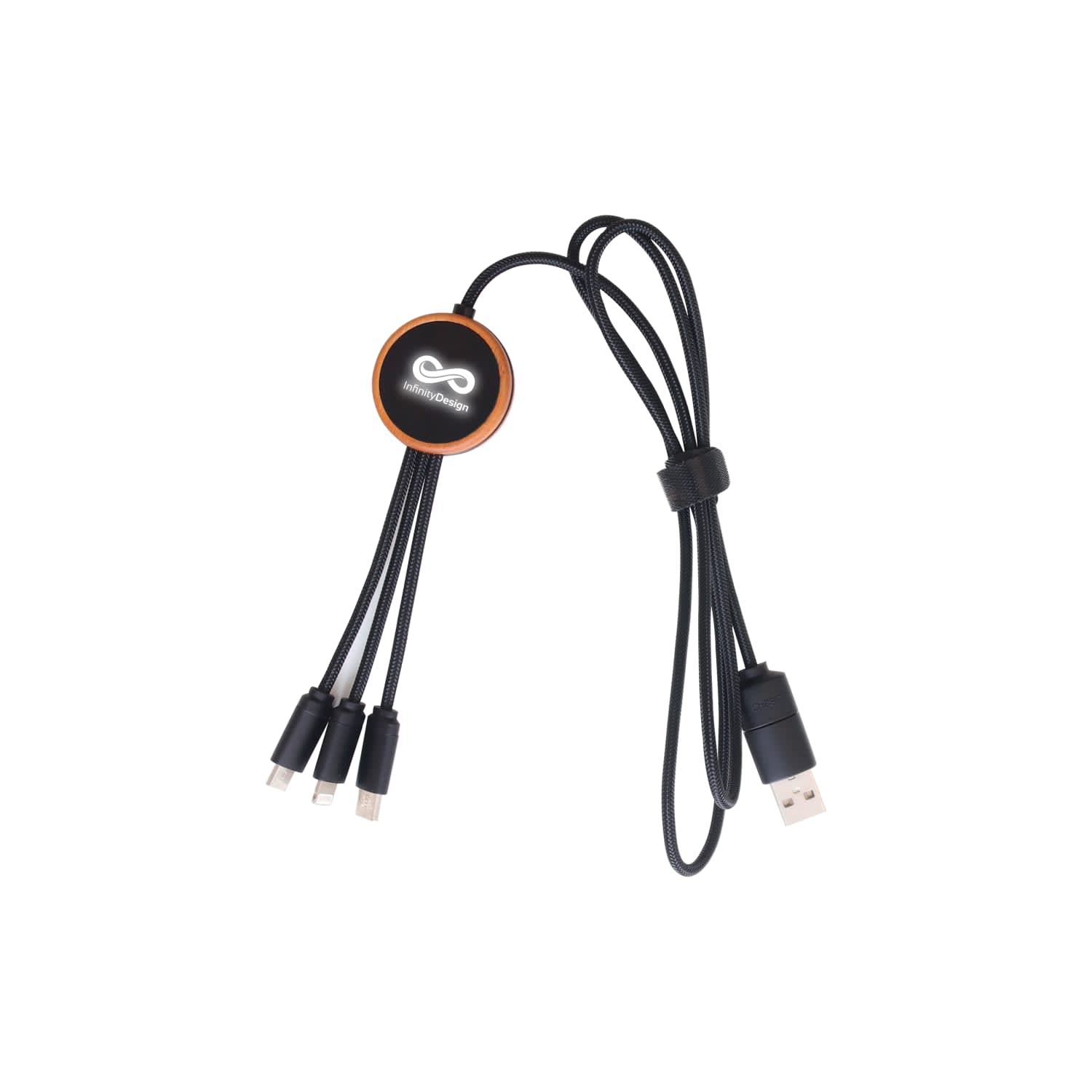Long Light Up Charging Cable - Round Shape - PCBA118 Image 