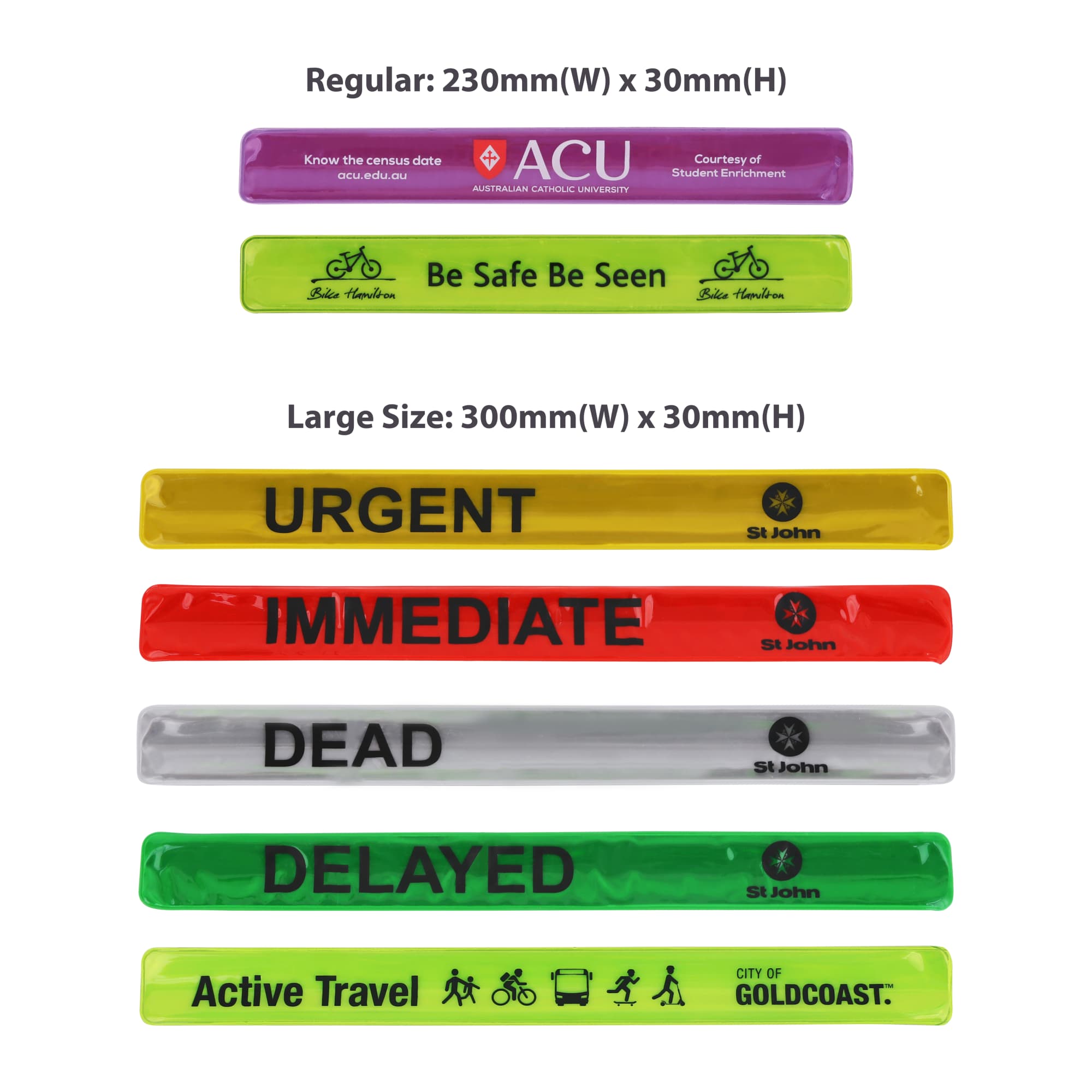 Reflective Slap Band - PCW015 Image 