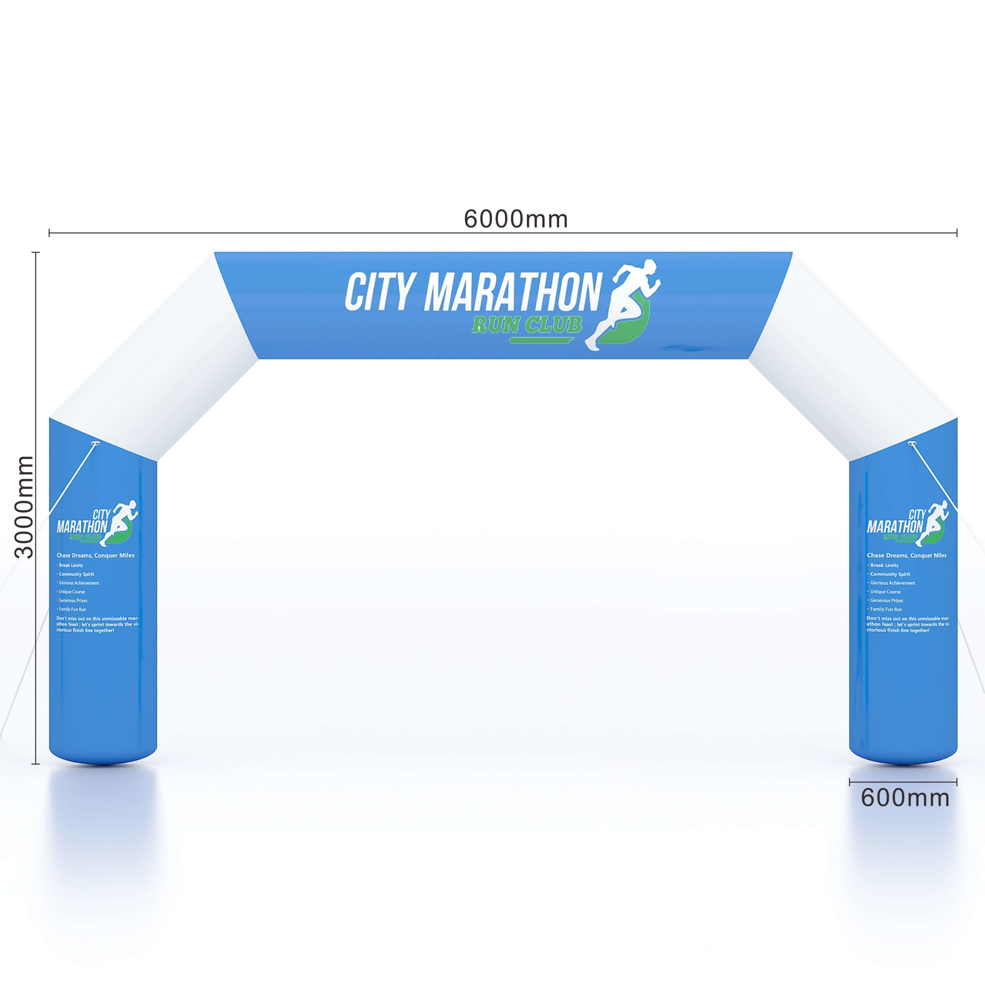 Alternative view of Large Inflatable Arch