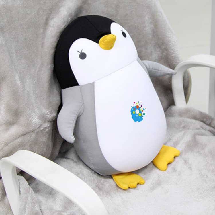 Penguin Shaped 2 In 1 Travel Pillow - PCTP001 Image 