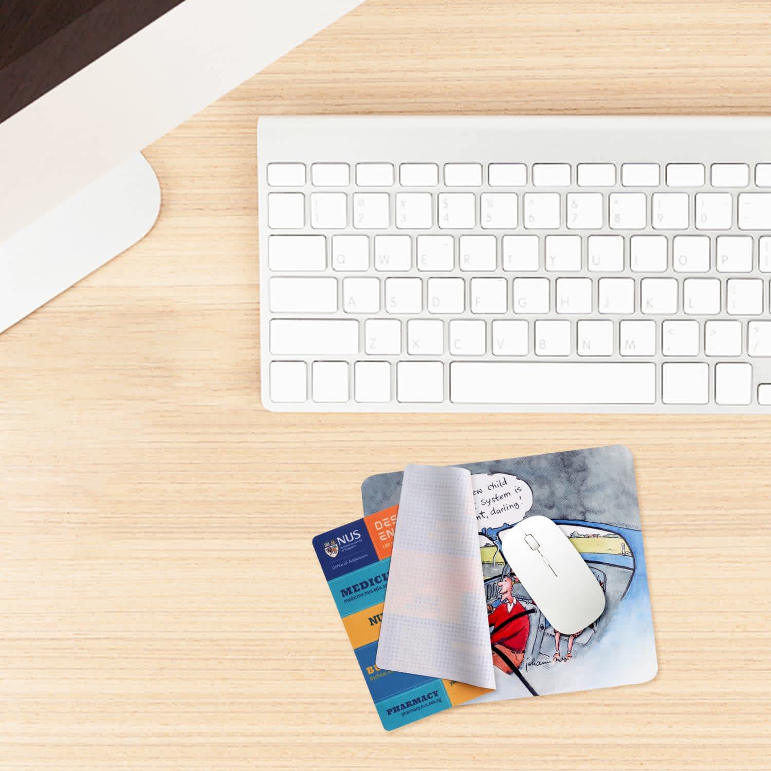 3-in-1 Microfibre Cleaning Mouse Pad - PCM80 Image 