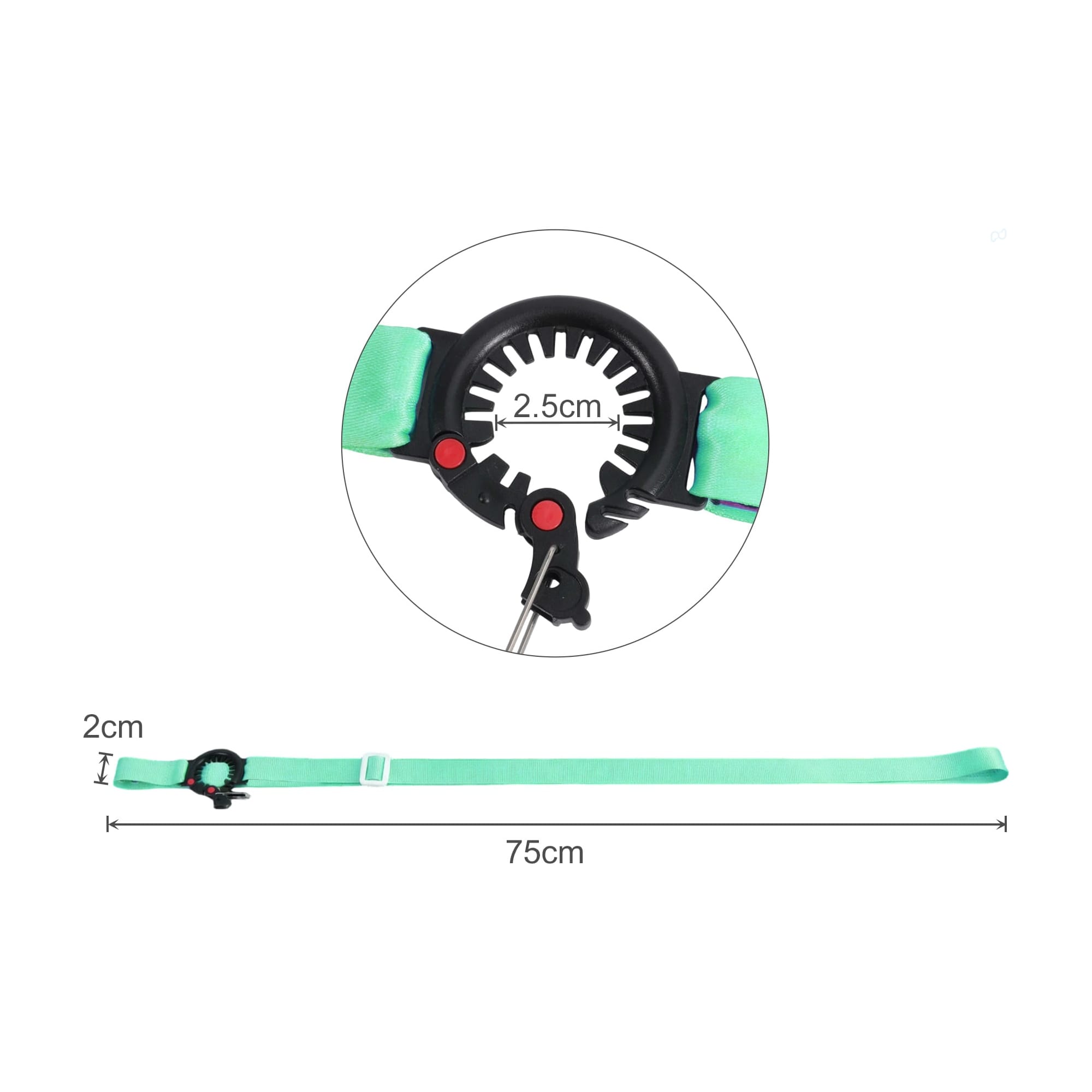 Alternative view of RPET Water Bottle Lanyard