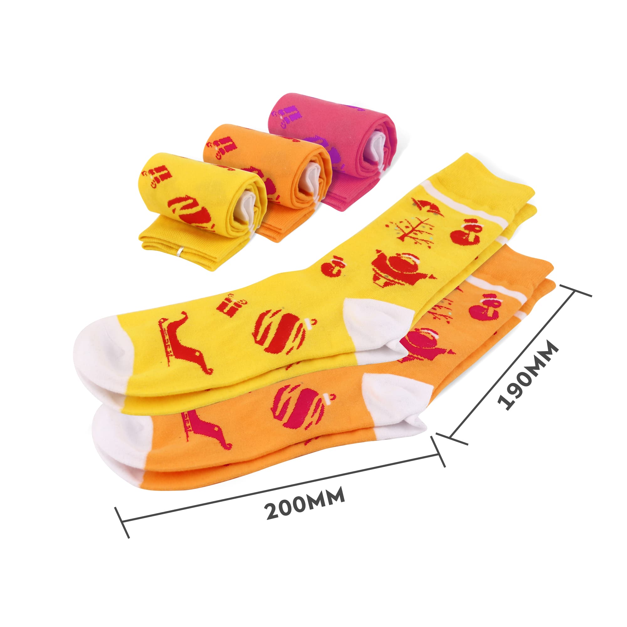 Crew Custom Pattern Woven Socks - PCH212 Image