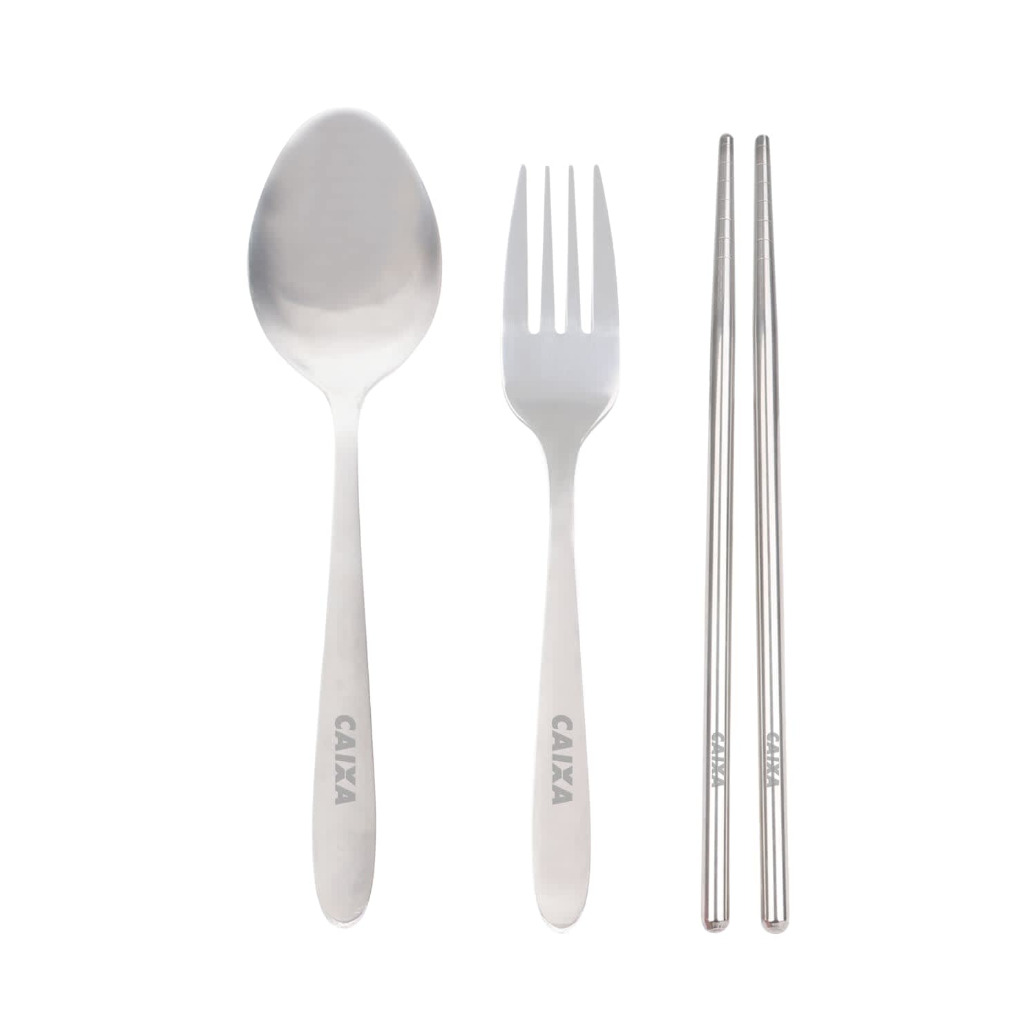 3 piece Stainless Steel Travel Utensils Set - PCH162 Image 