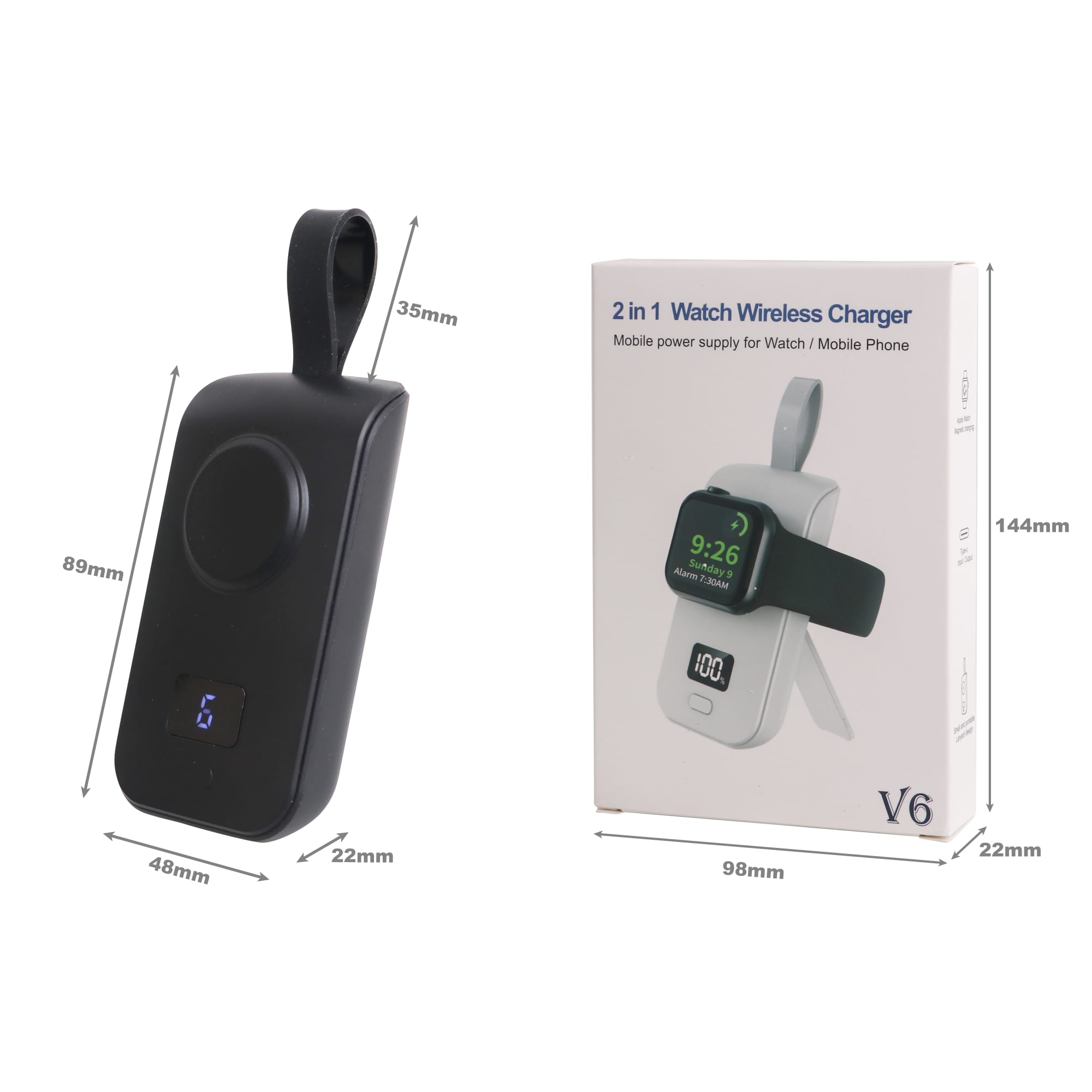 Portable Apple Watch 2500mAh Power Bank - PCB185 Image 