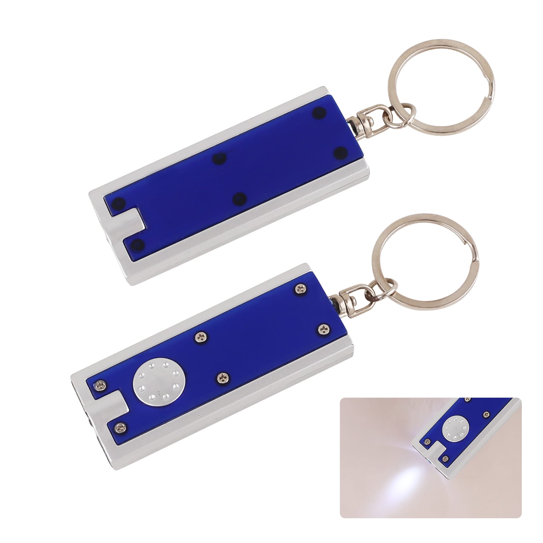 Rectangle LED Keyring - PCH663 Image 