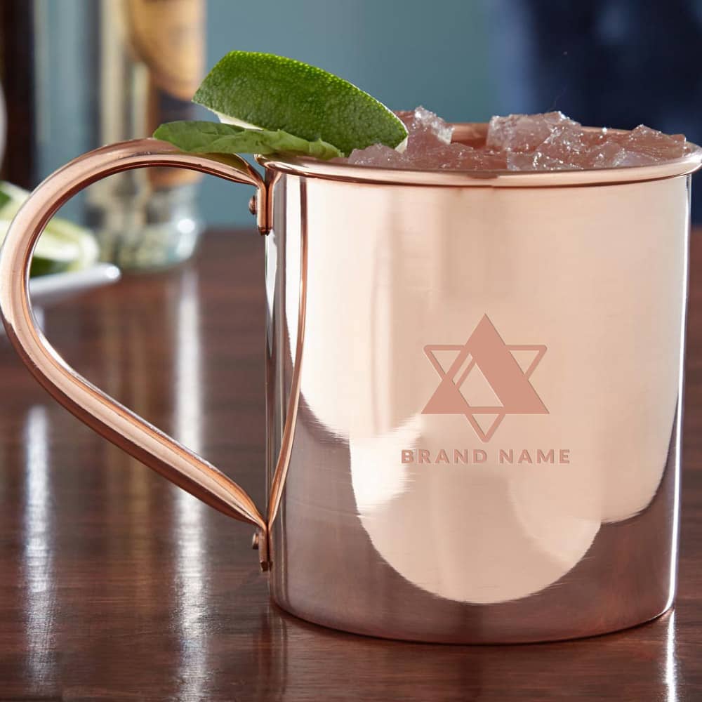 Engraved Moscow Mule Copper Mug - PXD300 Image 