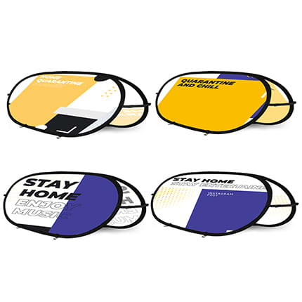 Alternative view of Oval Shaped Pop Up Banners (Large)