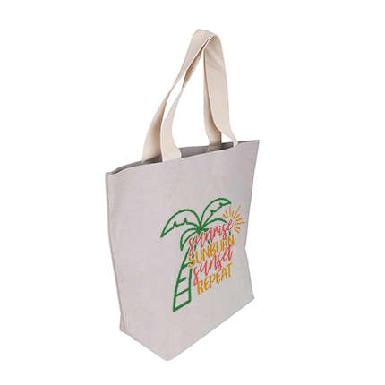 Large Washable Kraft Paper Bag with Cotton Handle(430x345x125mm) - PCPB185 Image 