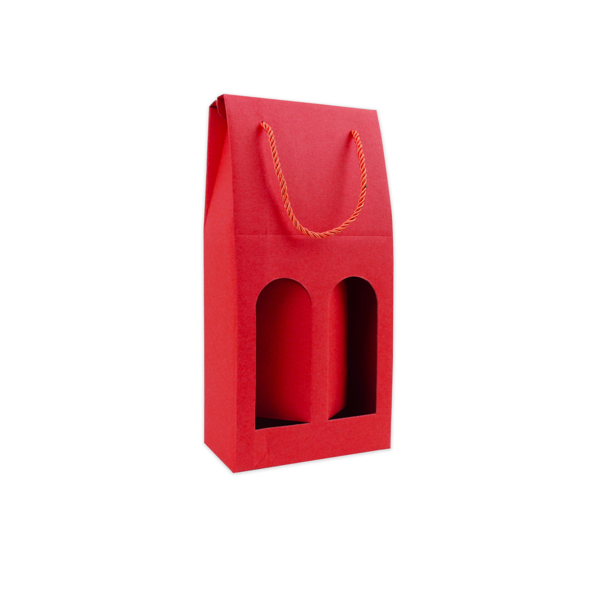 Double Bottle Wine Box with Rope Handle - Image 4