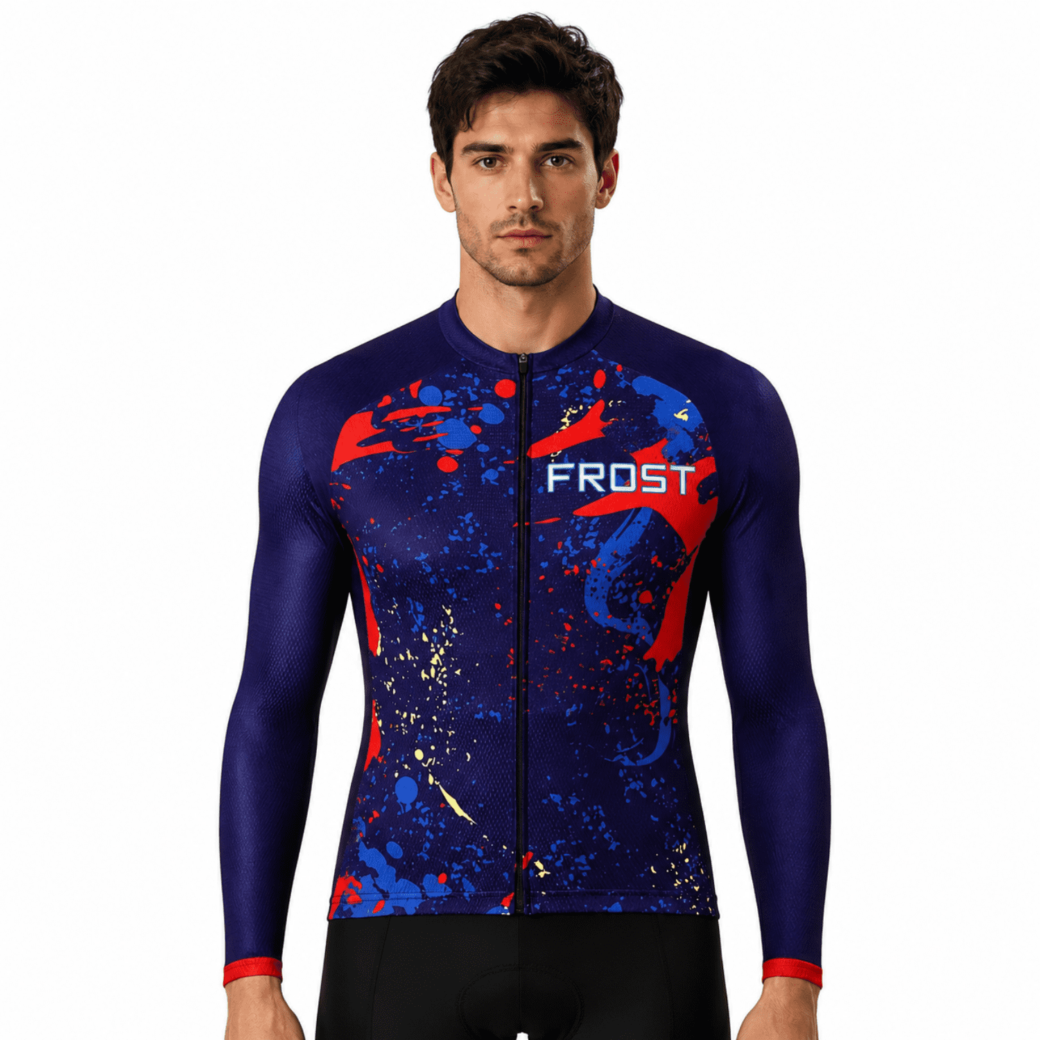 Men%27s Sublimated Long Sleeve Cycling Jersey