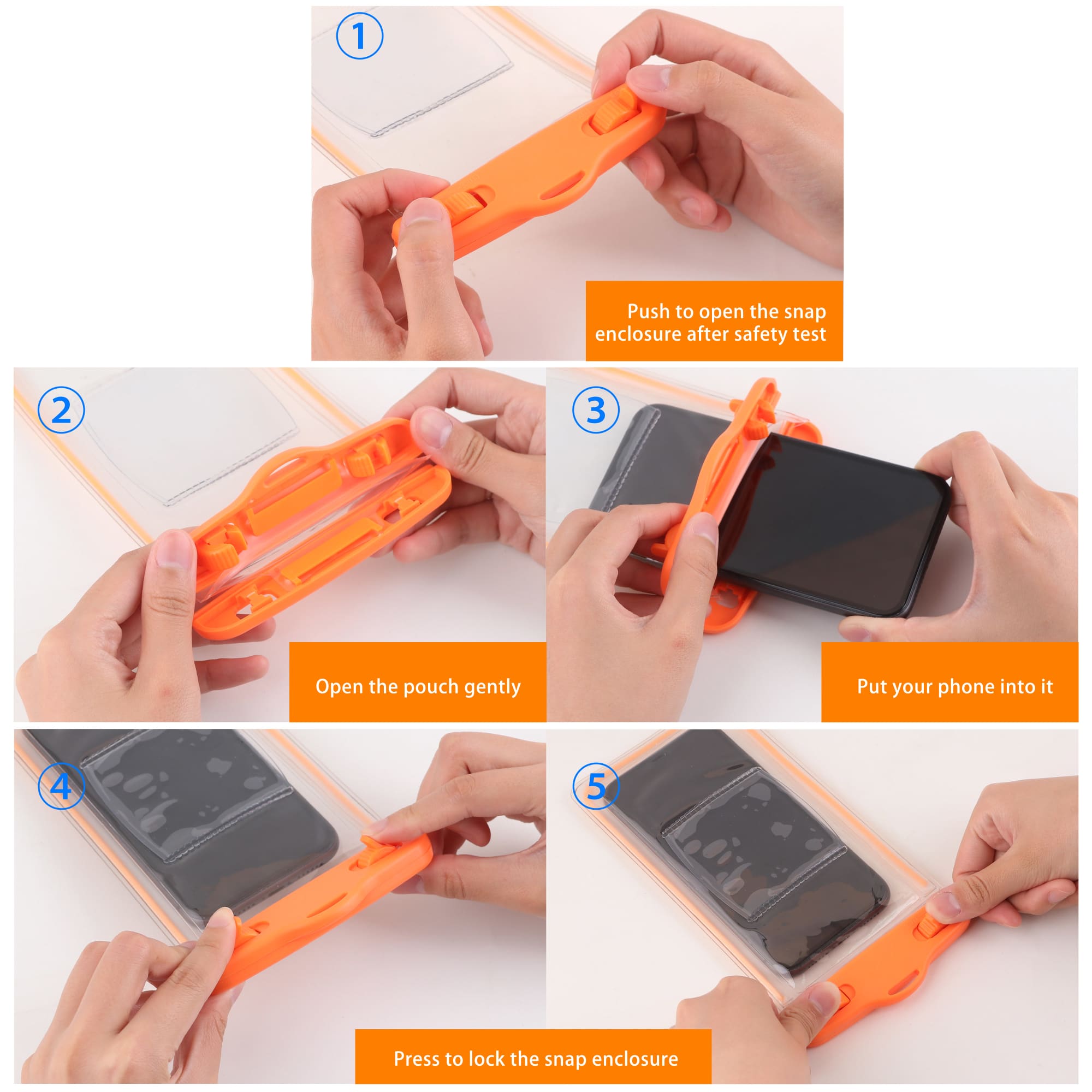 Universal Fluorescent Armband Cover Waterproof Phone Bag - PCH276 Image 