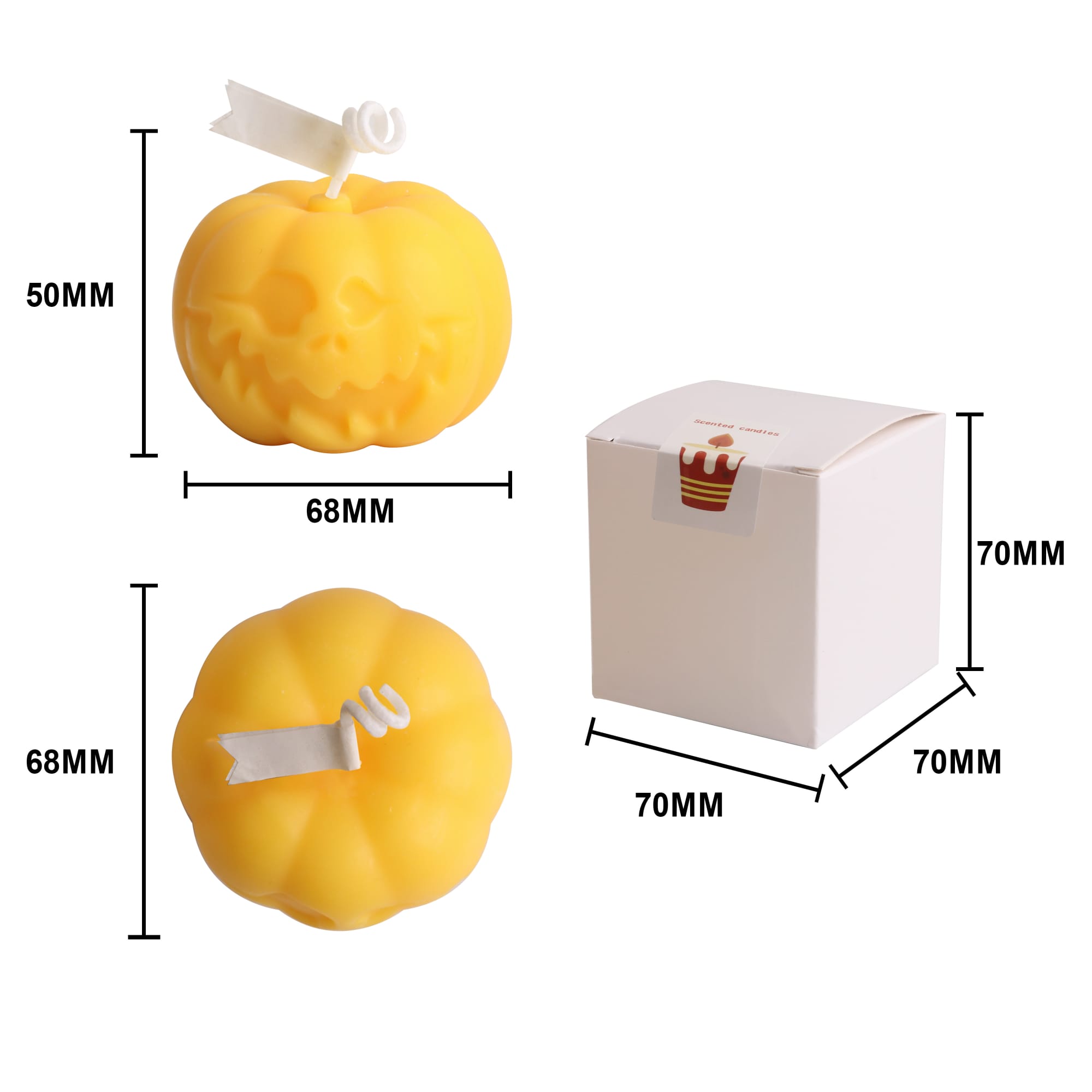 Pumpkin Shape Candles - PCHC010 Image 