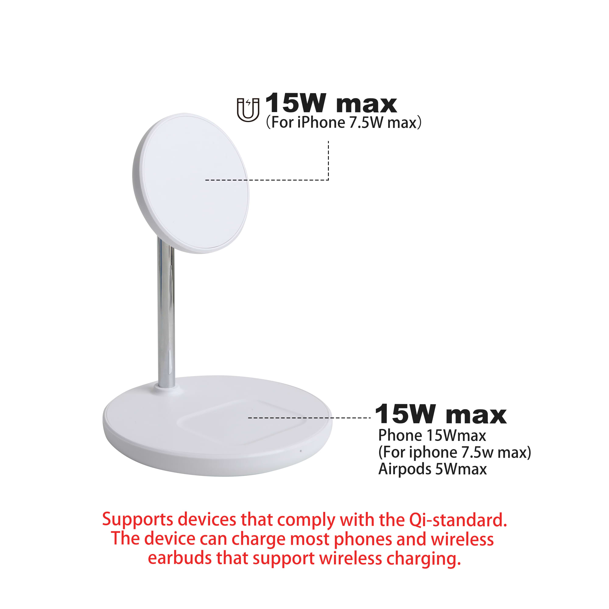 Magsafe 2-In-1 Wireless Charger - PCT278 Image 